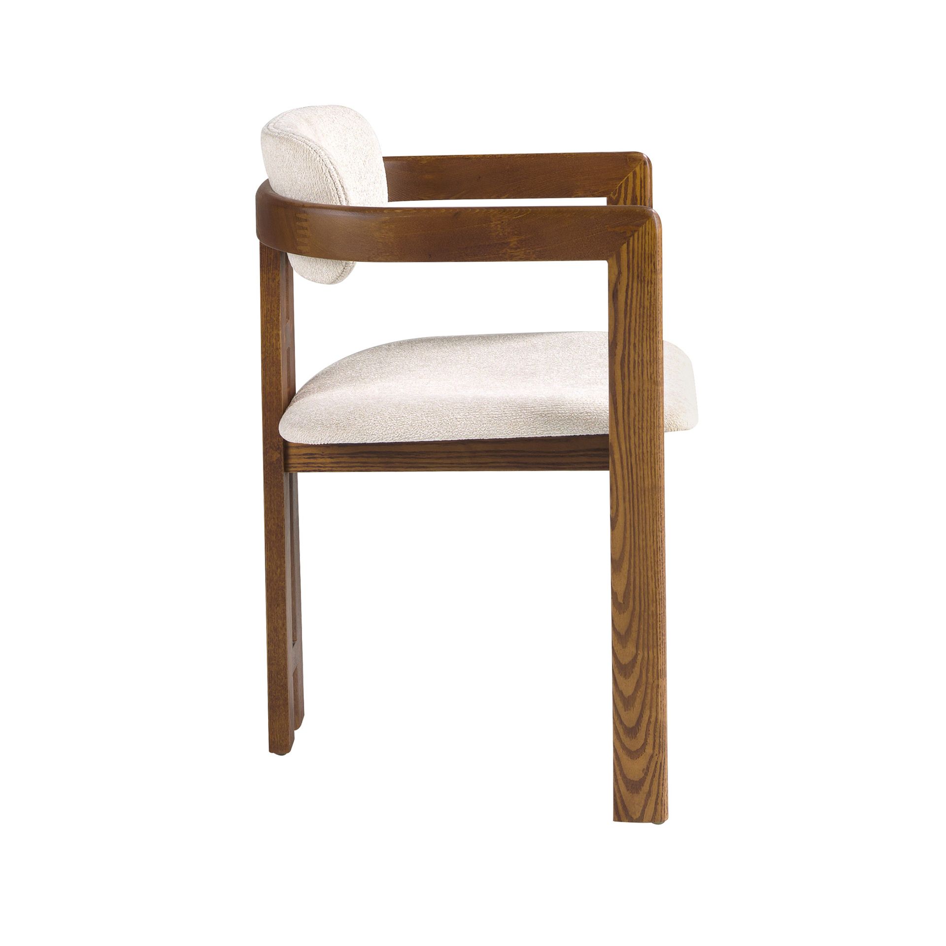 Off-white fabric chair