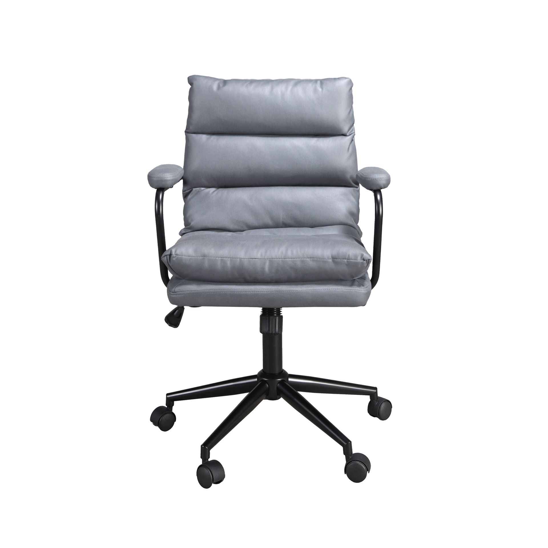 Office swivel chair grey fabric