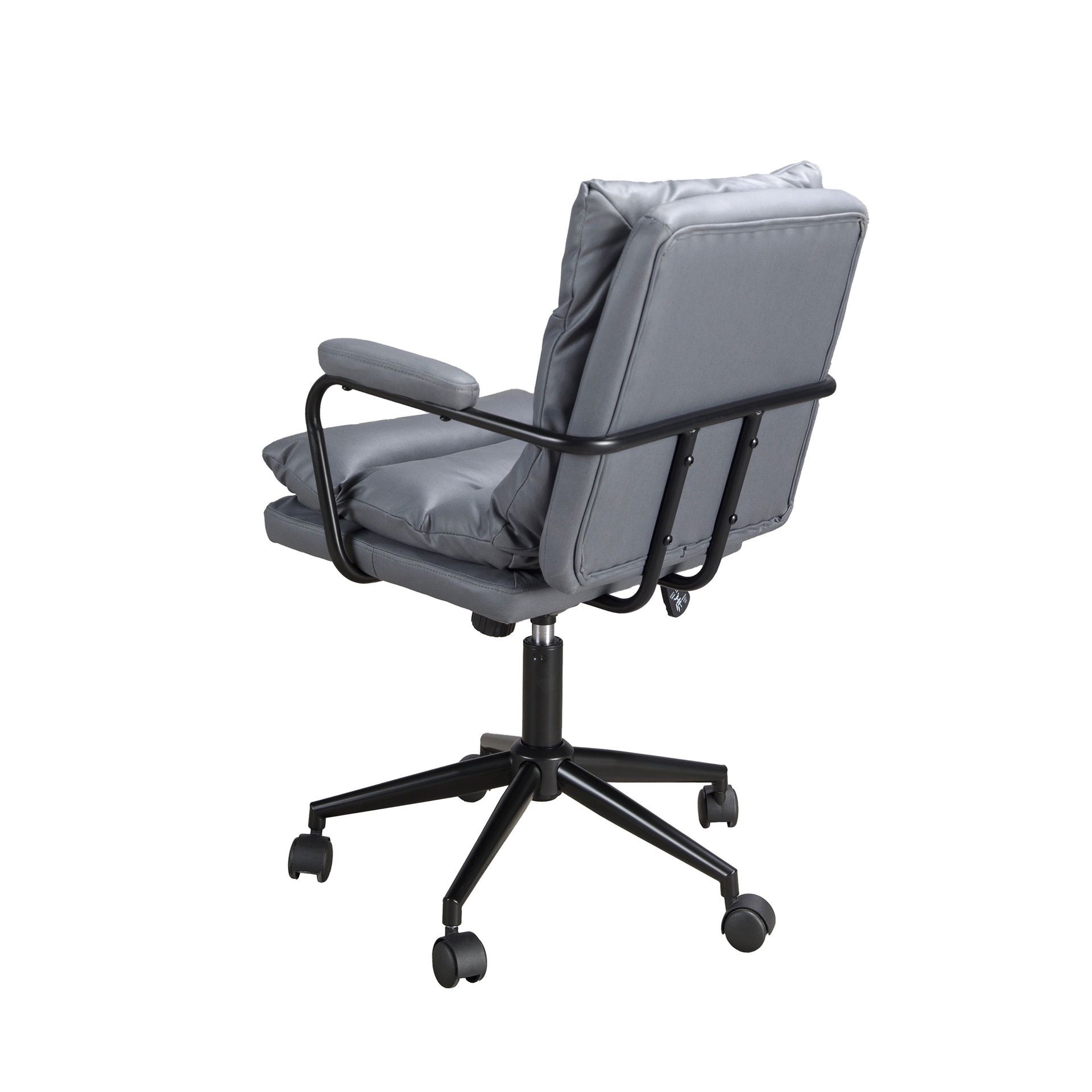 Office swivel chair grey fabric