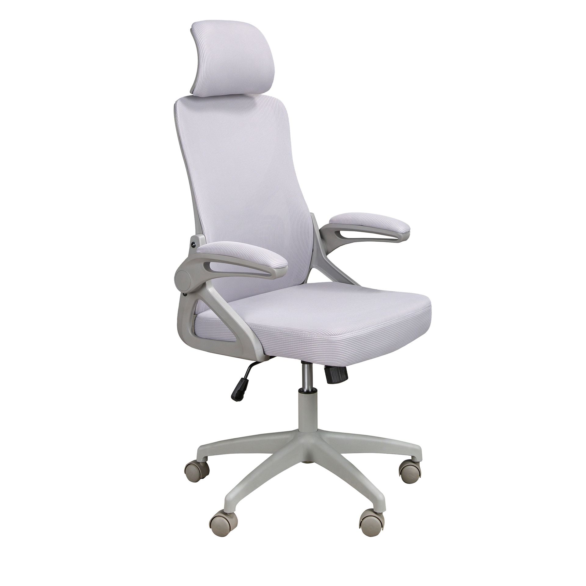 Office swivel chair grey fabric