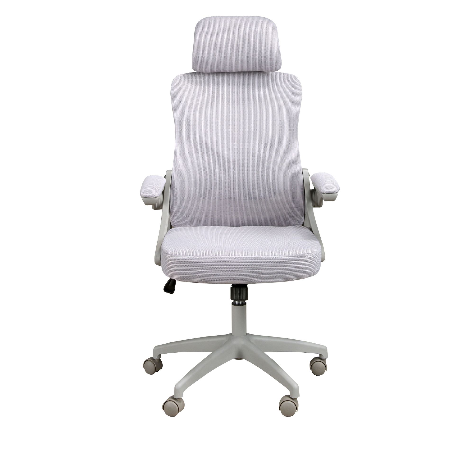 Office swivel chair grey fabric