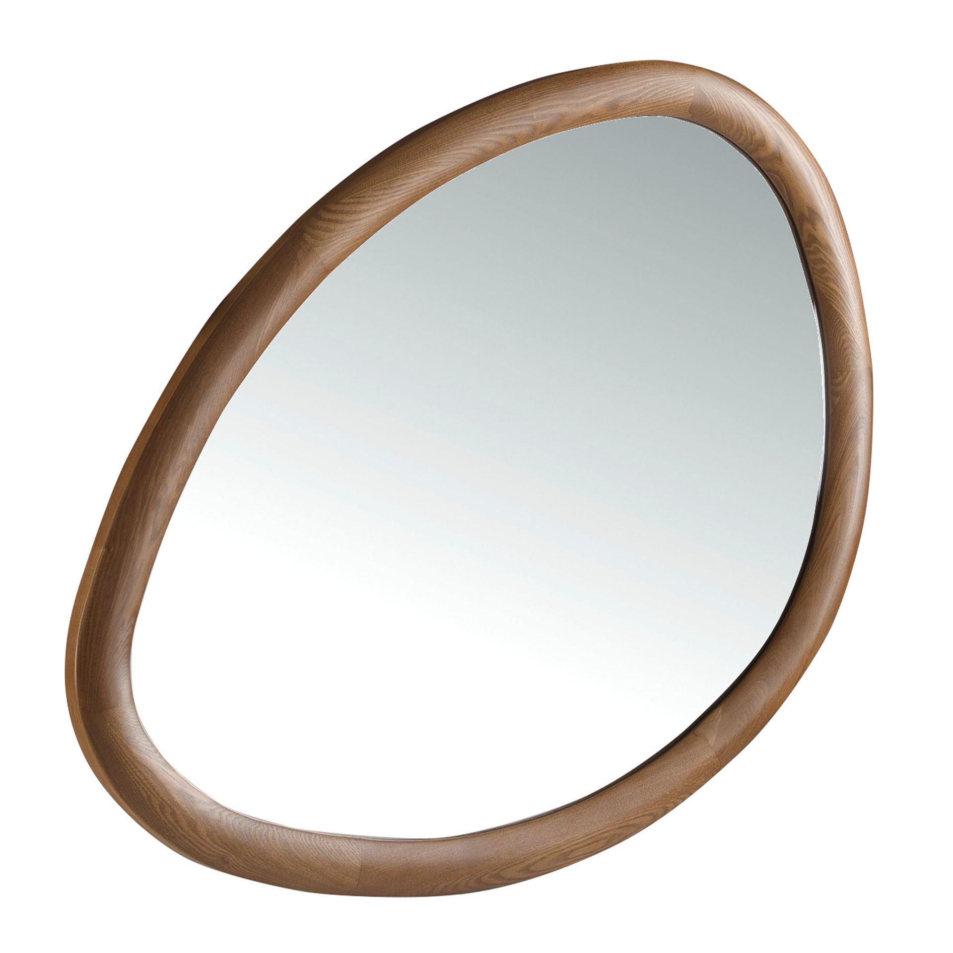 Organic walnut wall mirror