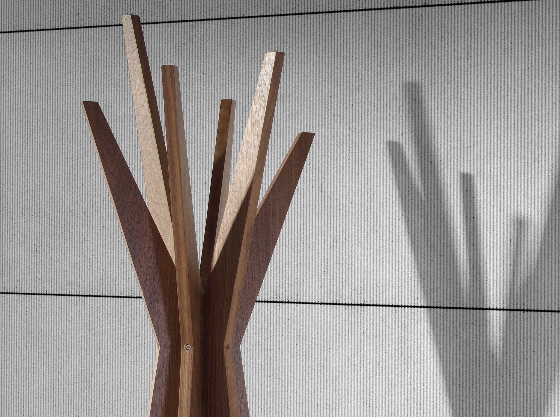 Pine wood coat rack