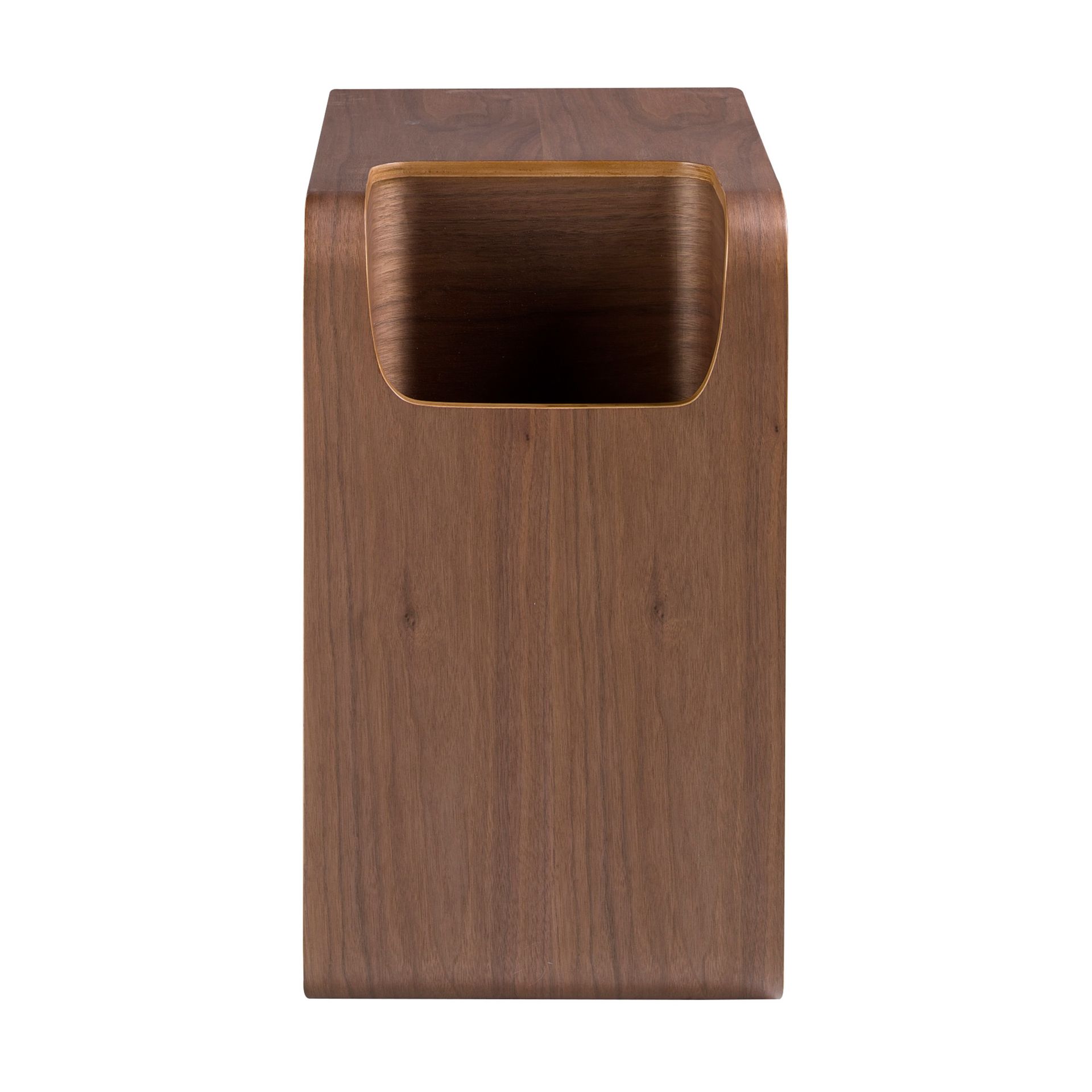 Rectangular corner table walnut