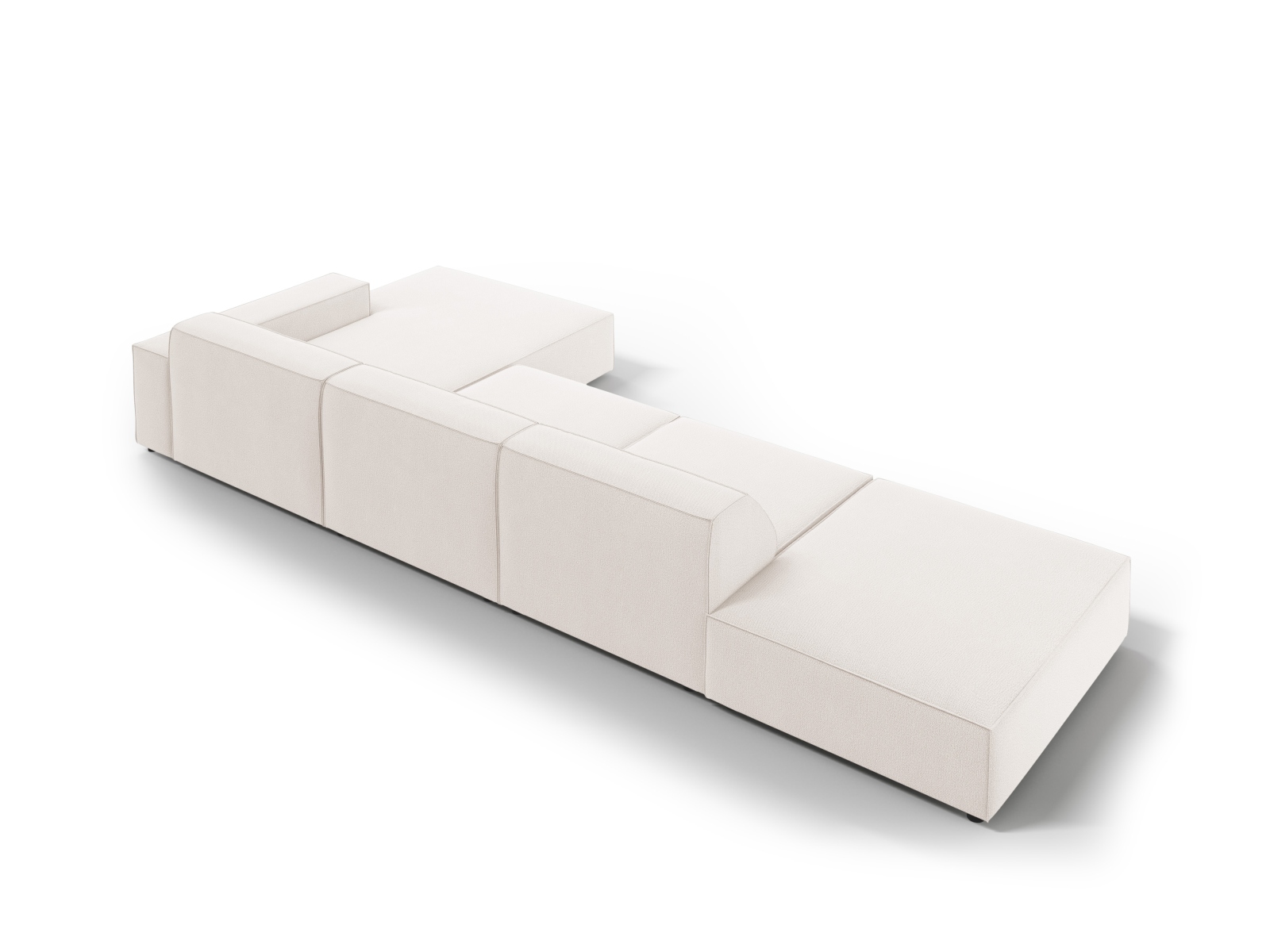 Modular Right Corner Sofa, "Jodie", 5 Seats, 341x162x77