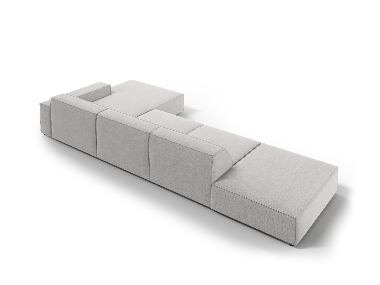 Modular Right Corner Sofa, "Jodie", 5 Seats, 341x162x77