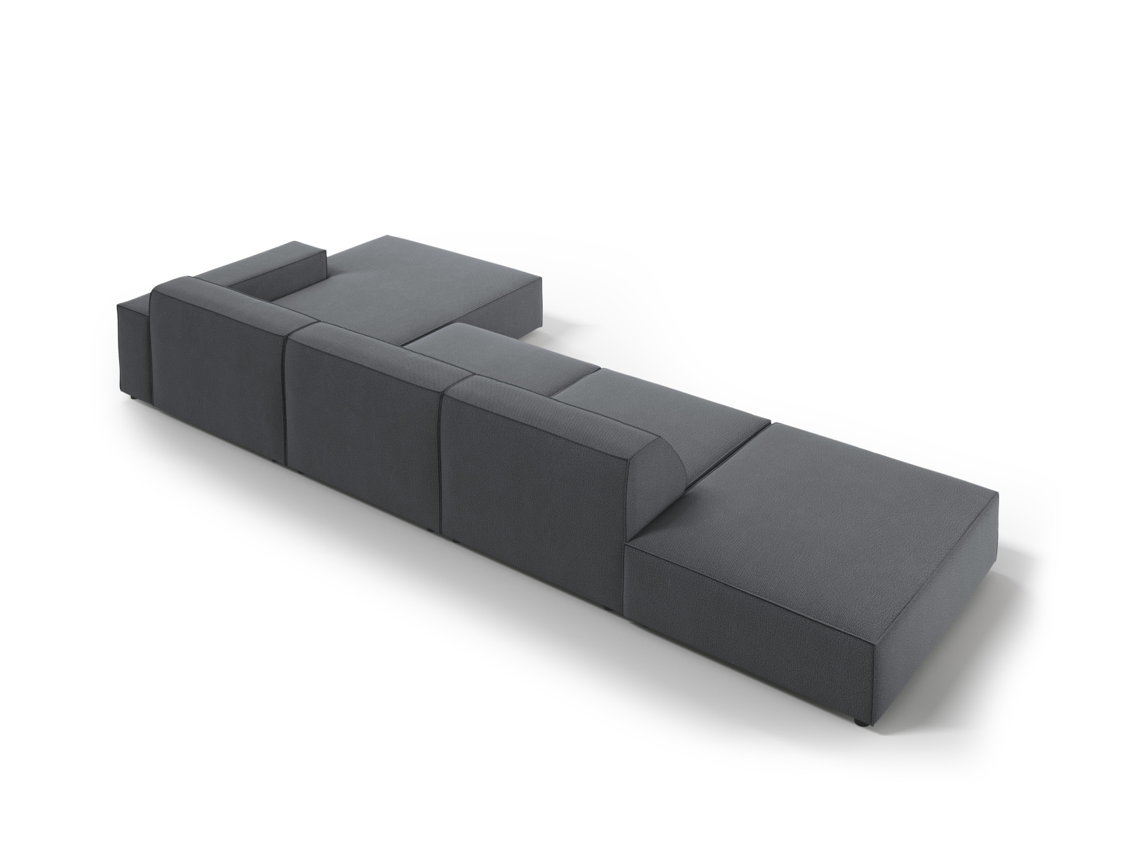 Modular Right Corner Sofa, "Jodie", 5 Seats, 341x162x77
