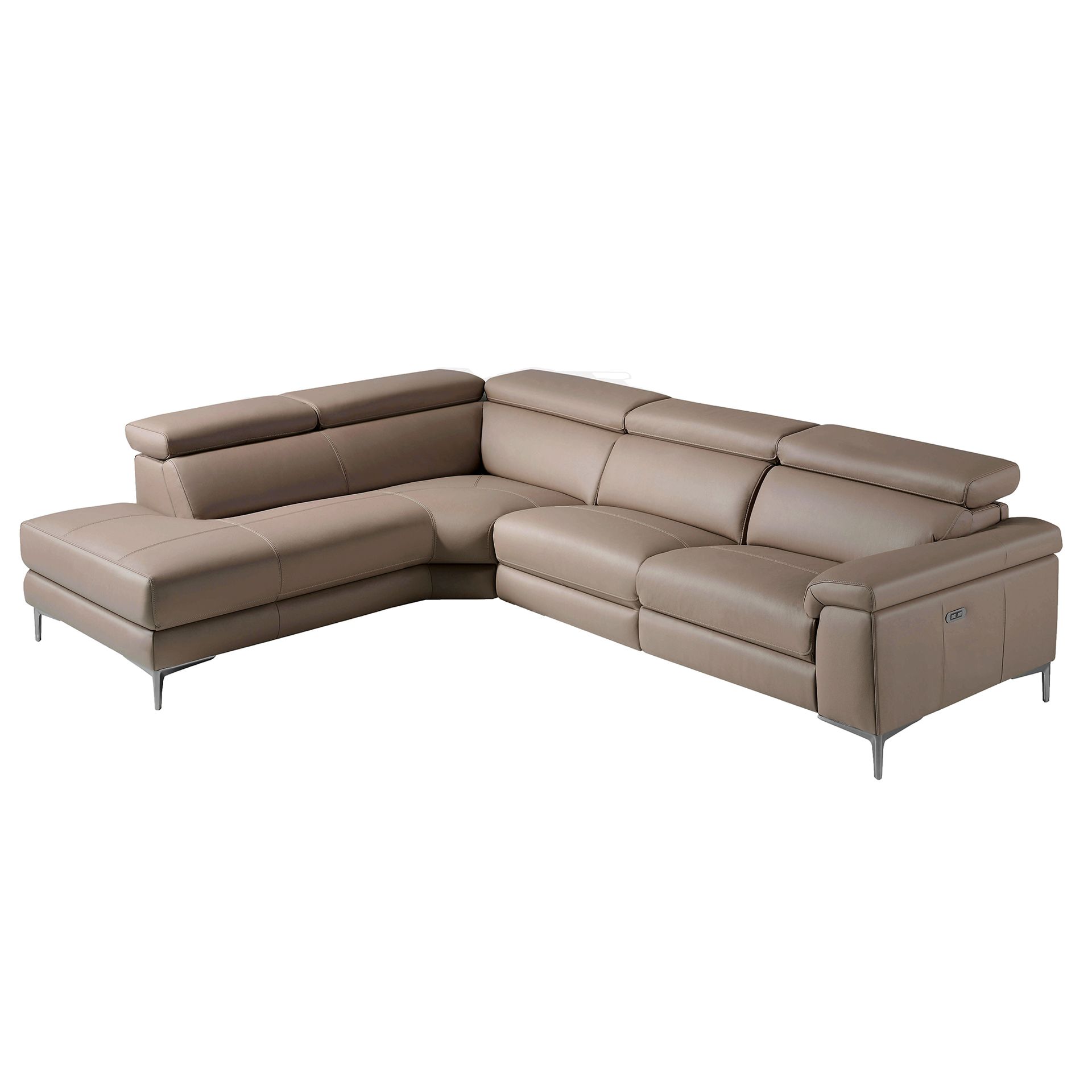 Relax chaise longue sofa left mink leather