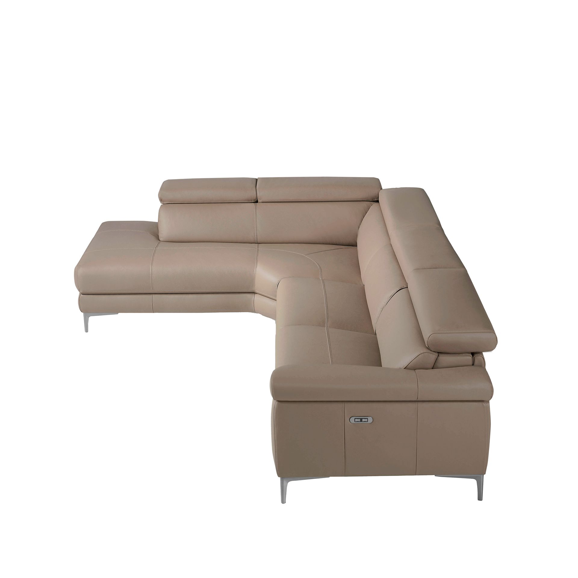 Relax chaise longue sofa left mink leather