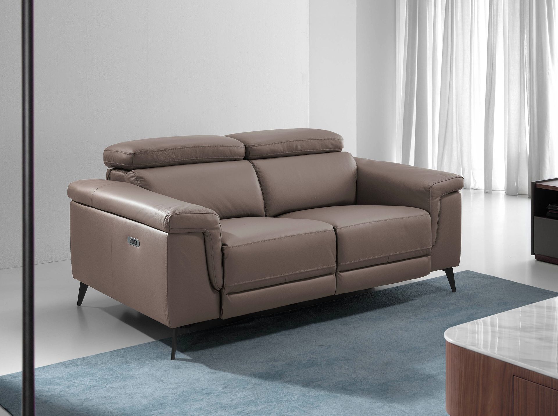 Relax sofa 2 seater mink leather