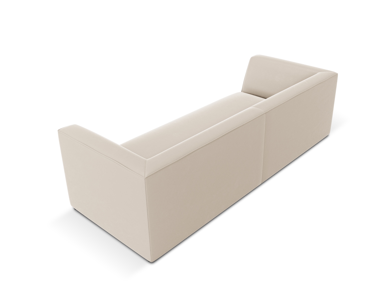 Velvet Sofa, "Ruby", 3 Seats, 232x93x69