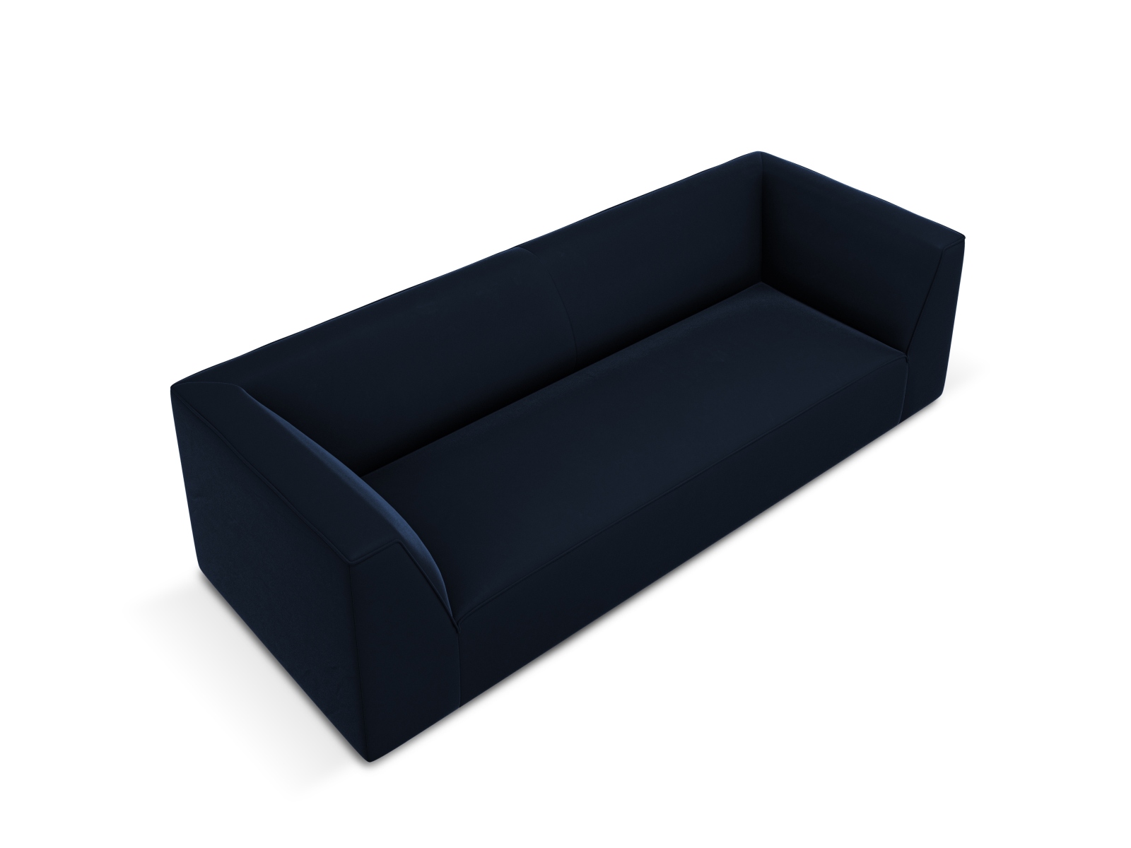 Velvet Sofa, "Ruby", 3 Seats, 232x93x69