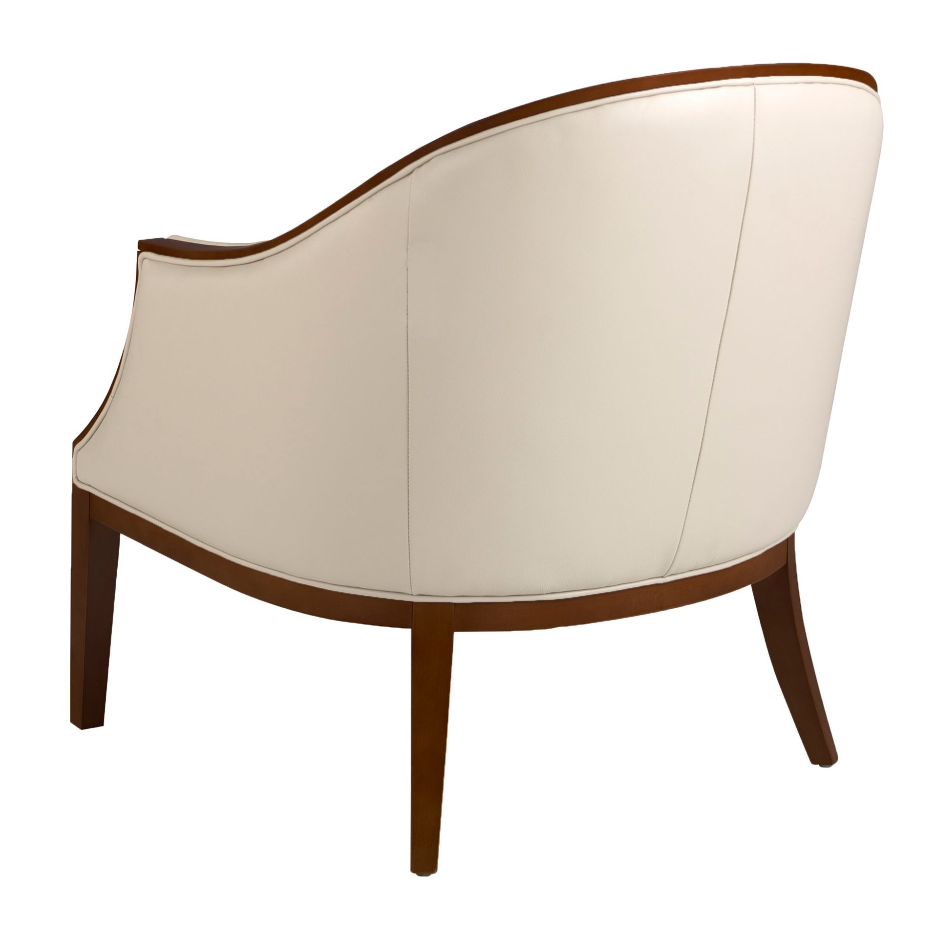 Sand leather armchair