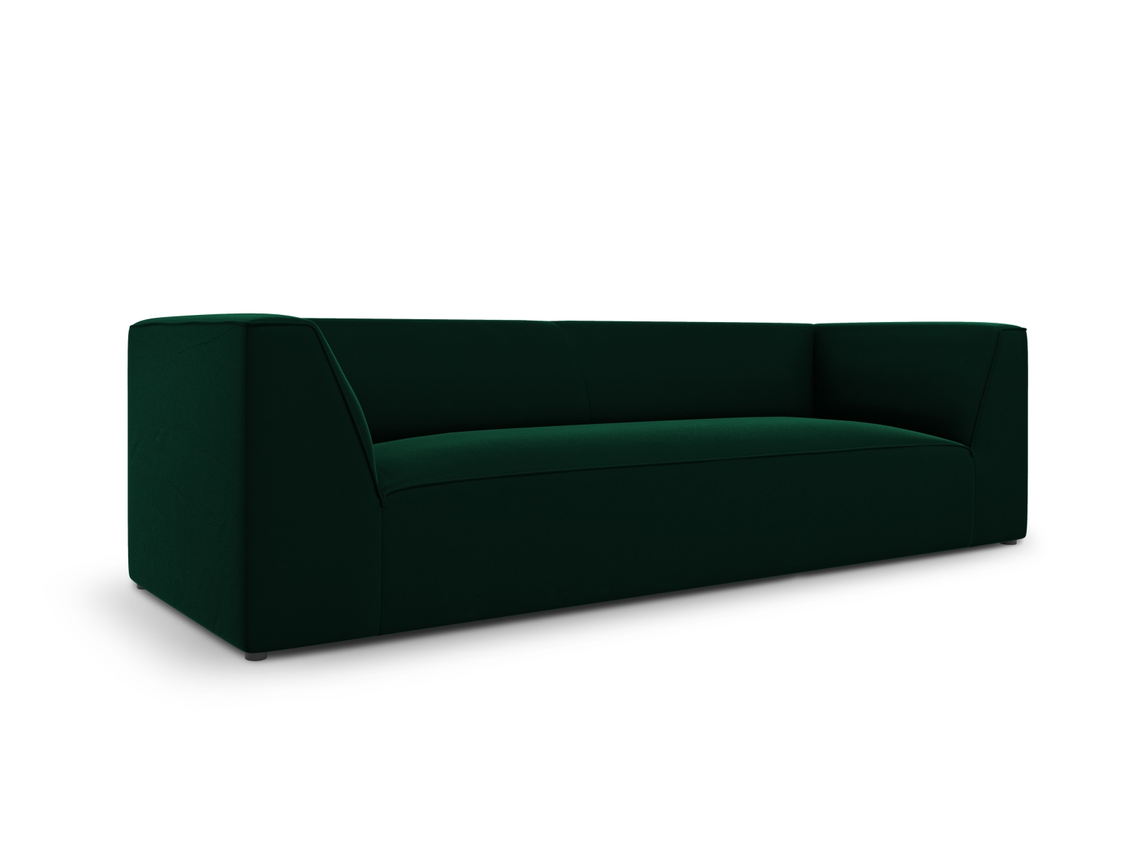 Velvet Sofa, "Ruby", 3 Seats, 232x93x69