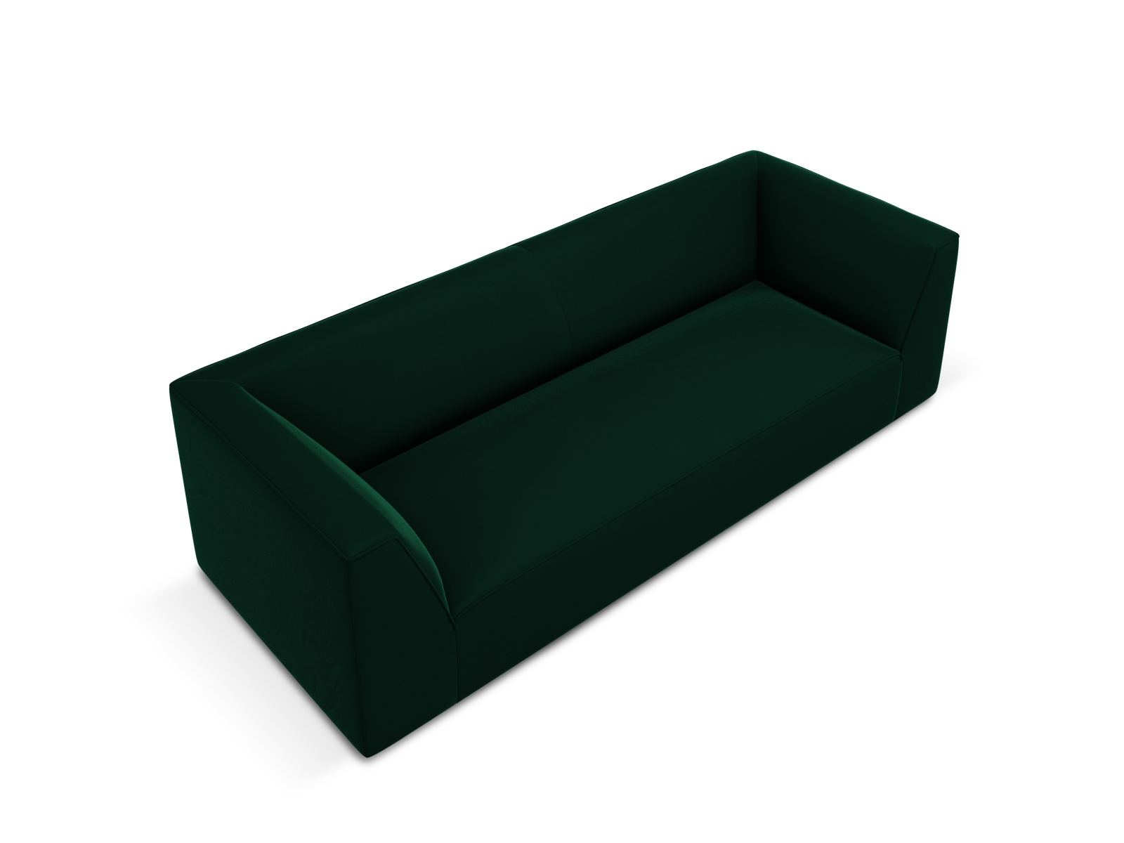 Velvet Sofa, "Ruby", 3 Seats, 232x93x69