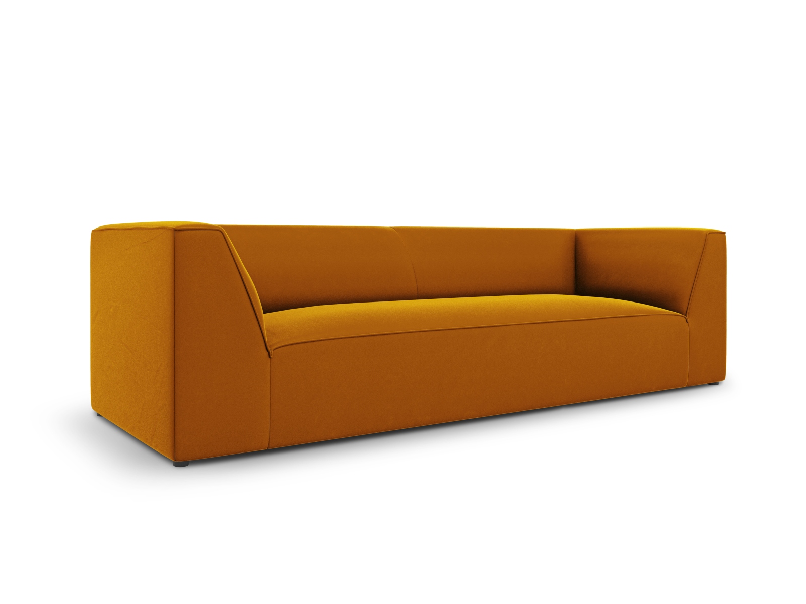 Velvet Sofa, "Ruby", 3 Seats, 232x93x69