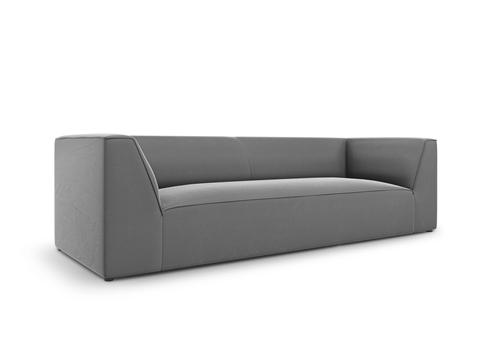 Velvet Sofa, "Ruby", 3 Seats, 232x93x69
