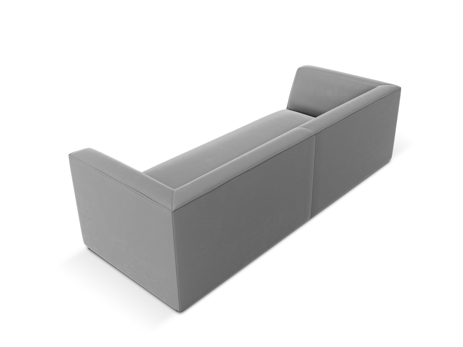 Velvet Sofa, "Ruby", 3 Seats, 232x93x69
