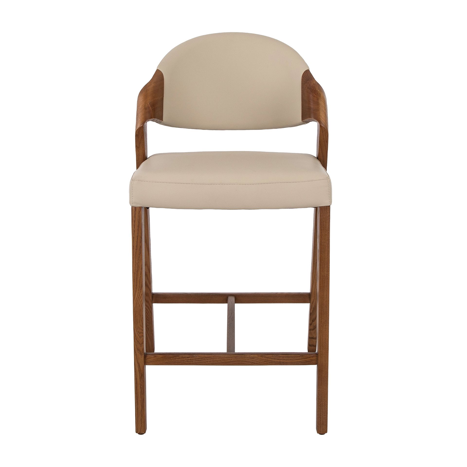 Stool in mink leatherette