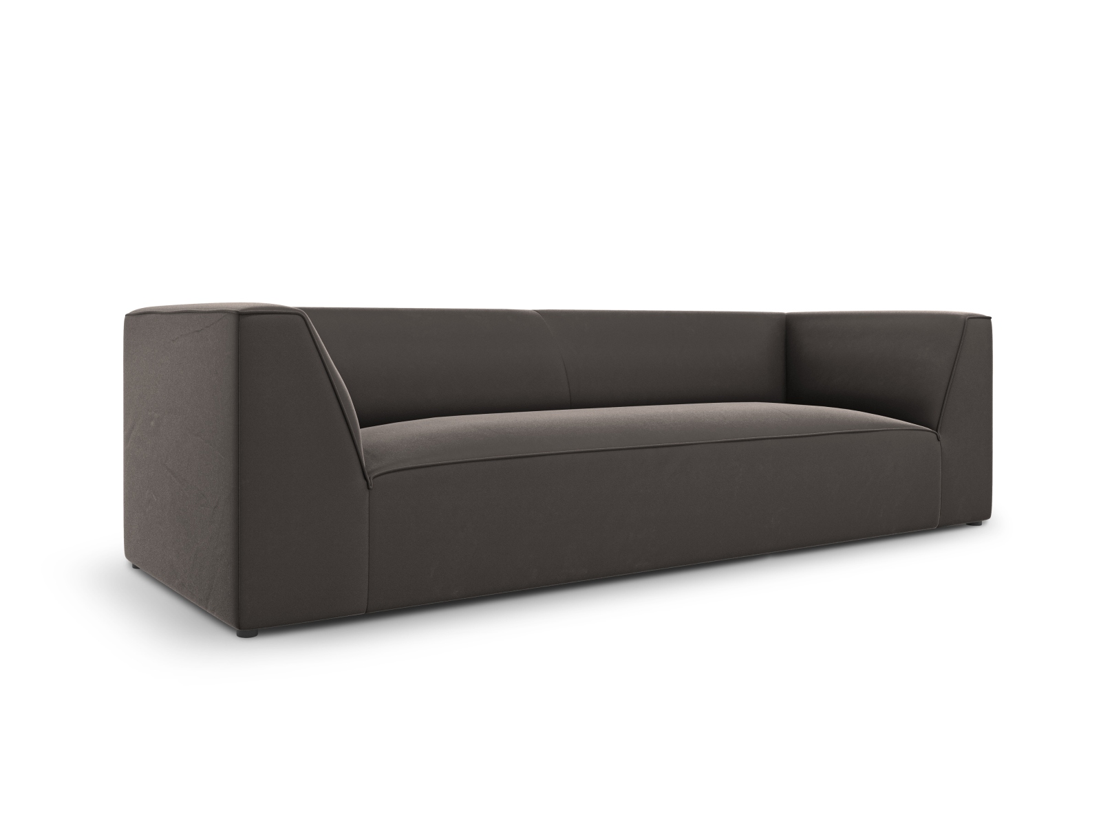 Velvet Sofa, "Ruby", 3 Seats, 232x93x69