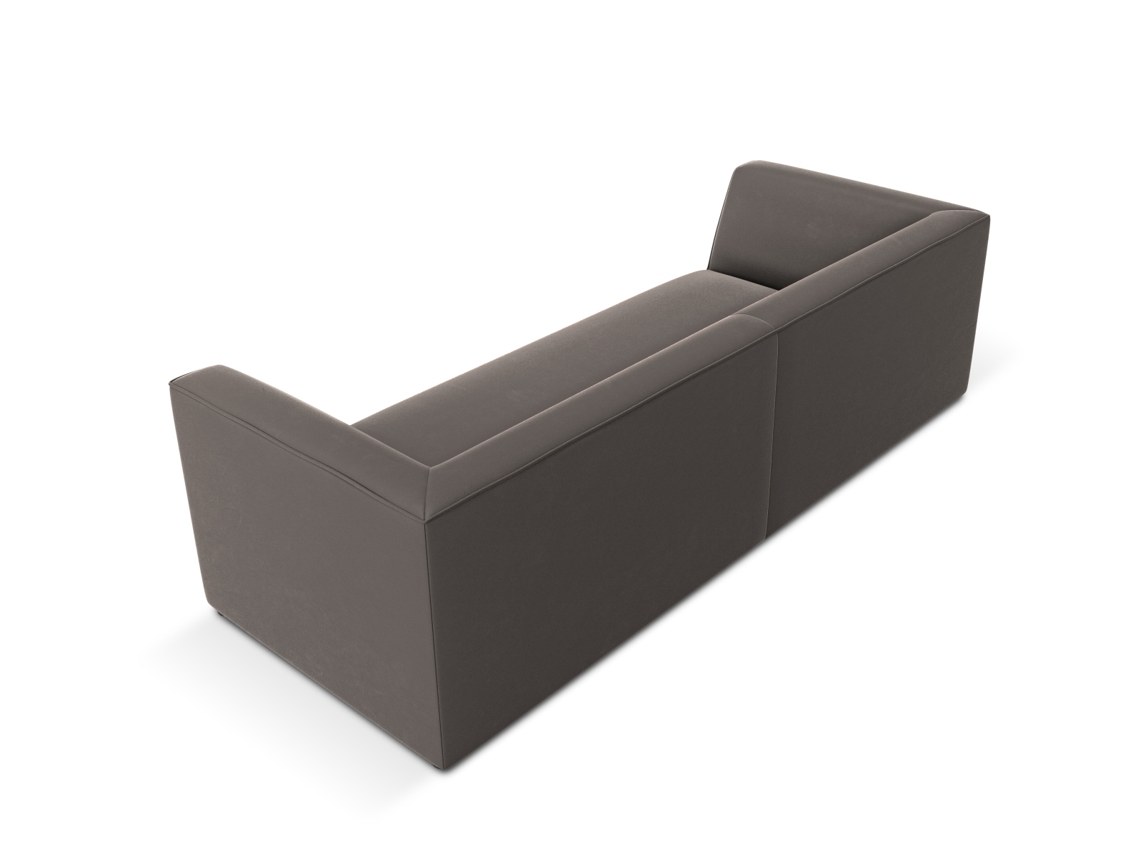 Velvet Sofa, "Ruby", 3 Seats, 232x93x69