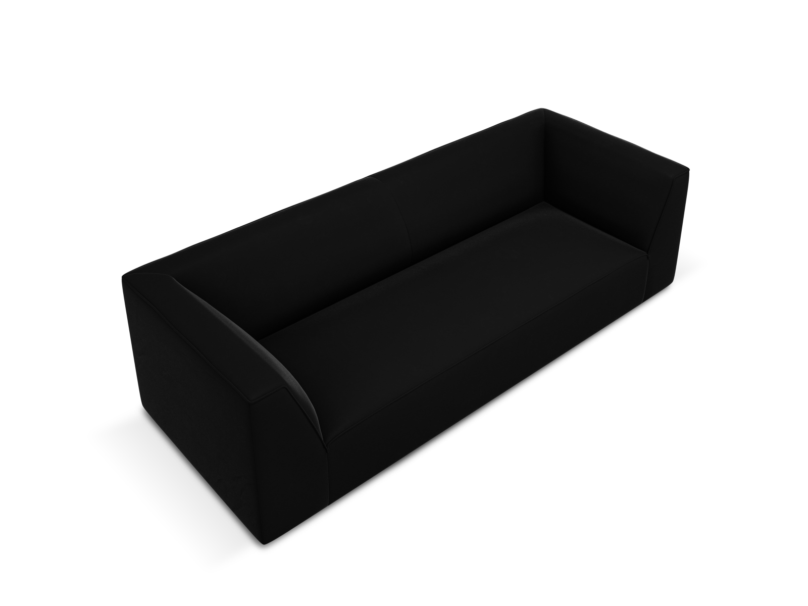 Velvet Sofa, "Ruby", 3 Seats, 232x93x69