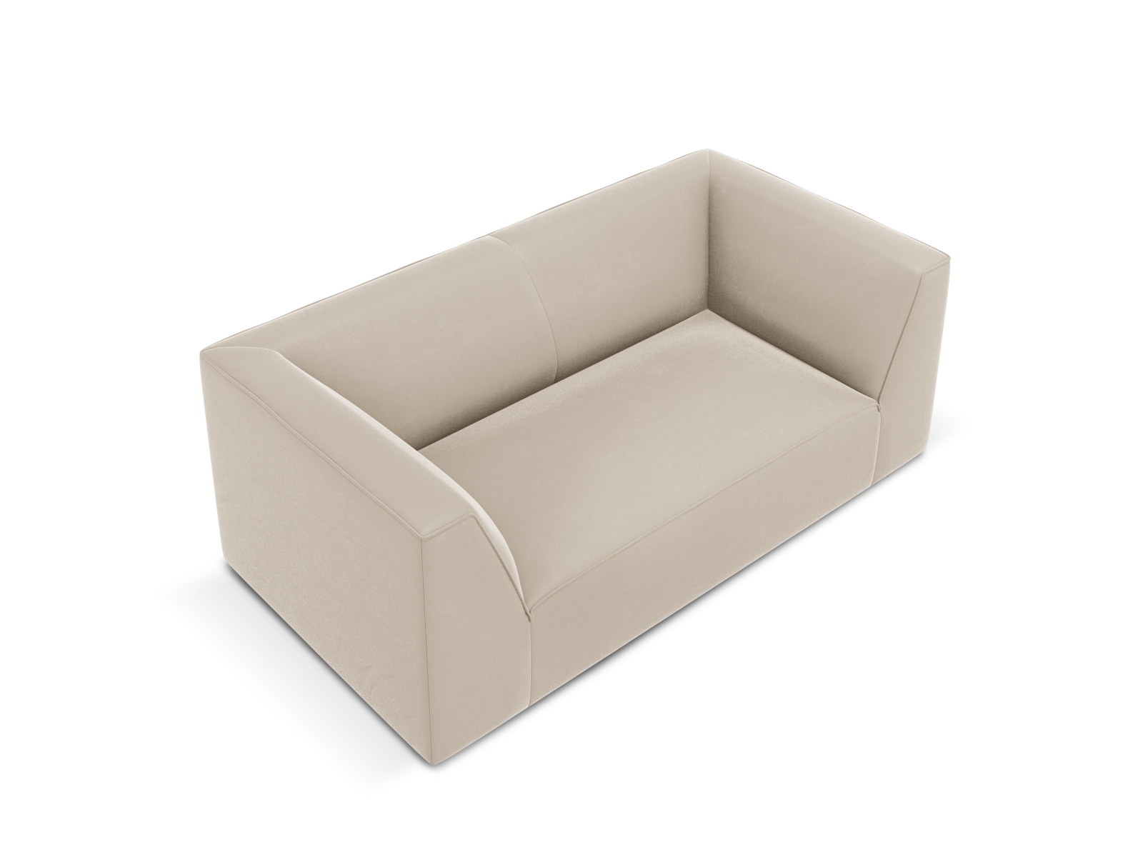 Velvet Sofa, "Ruby", 2 Seats, 174x93x69