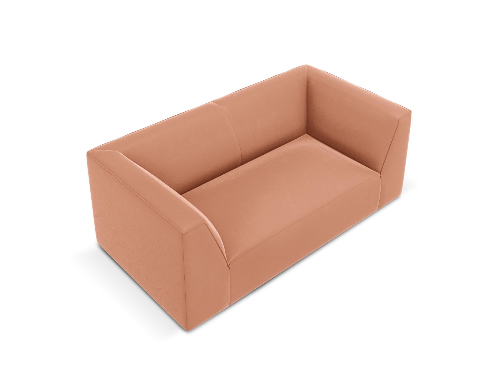 Velvet Sofa, "Ruby", 2 Seats, 174x93x69