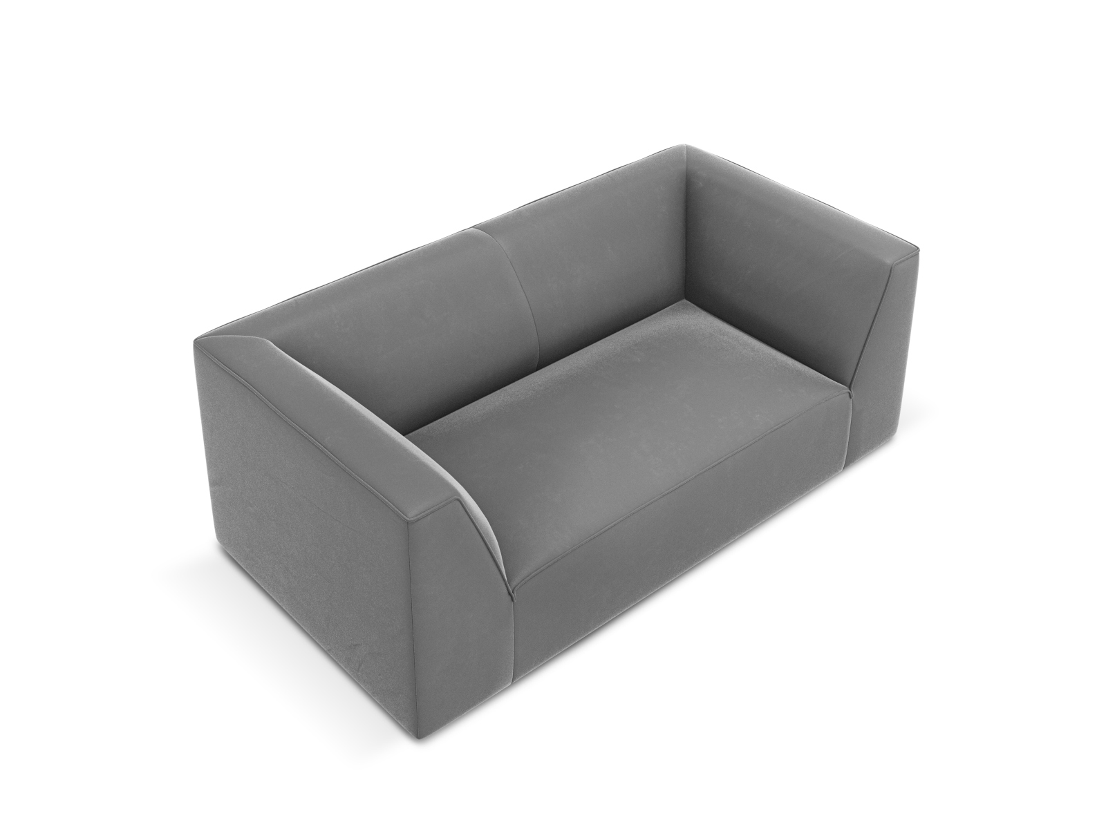 Velvet Sofa, "Ruby", 2 Seats, 174x93x69