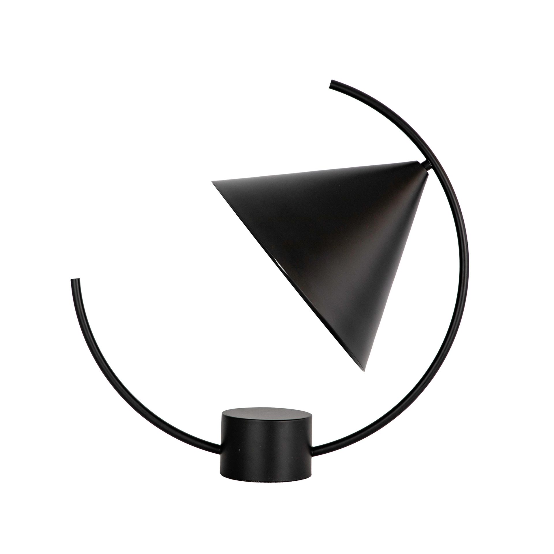 Table lamp in black steel