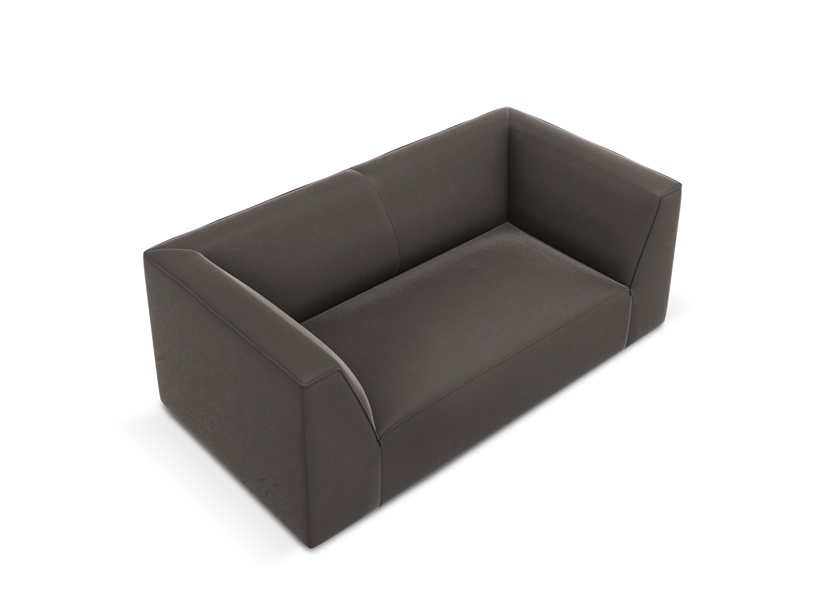 Velvet Sofa, "Ruby", 2 Seats, 174x93x69