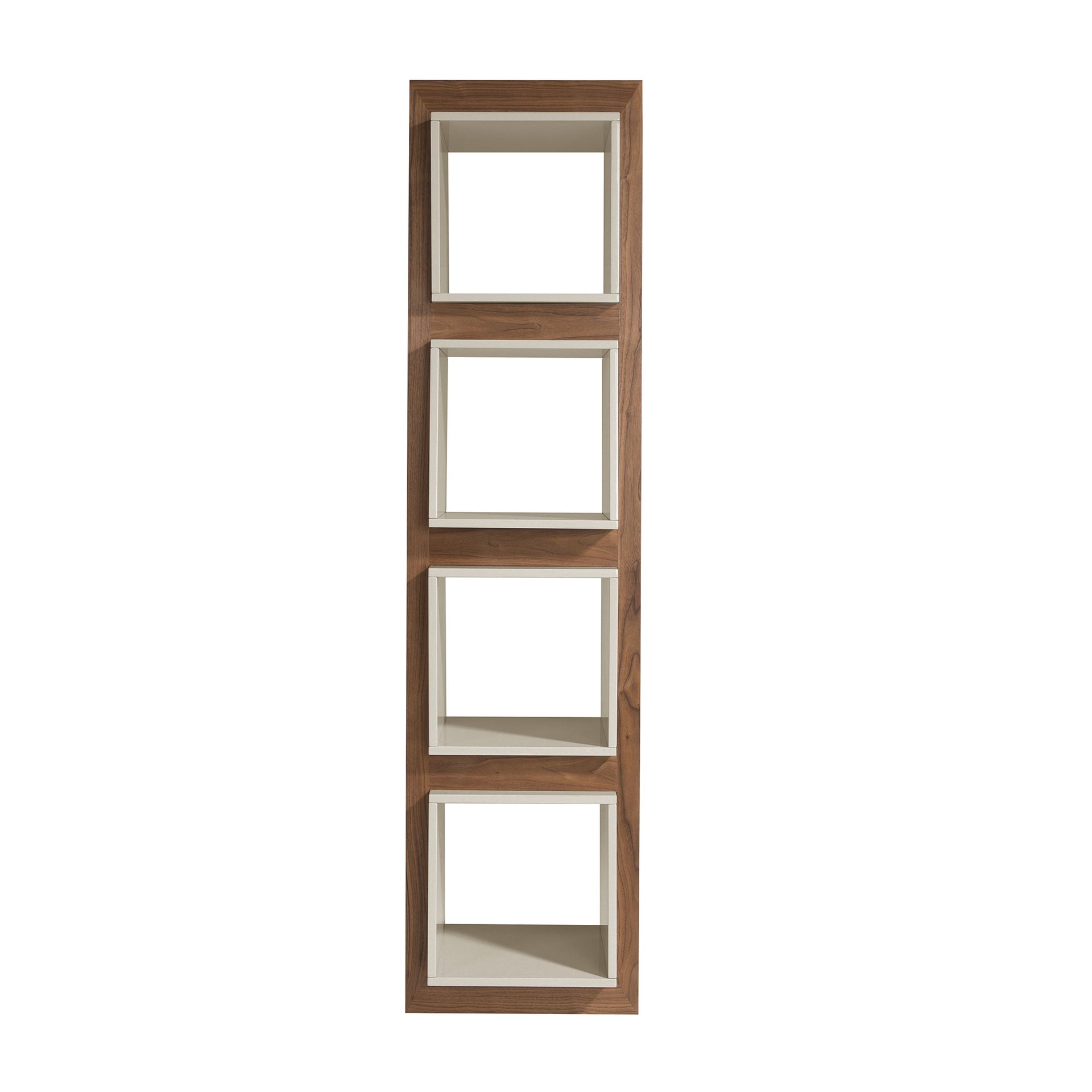 Walnut cube shelf
