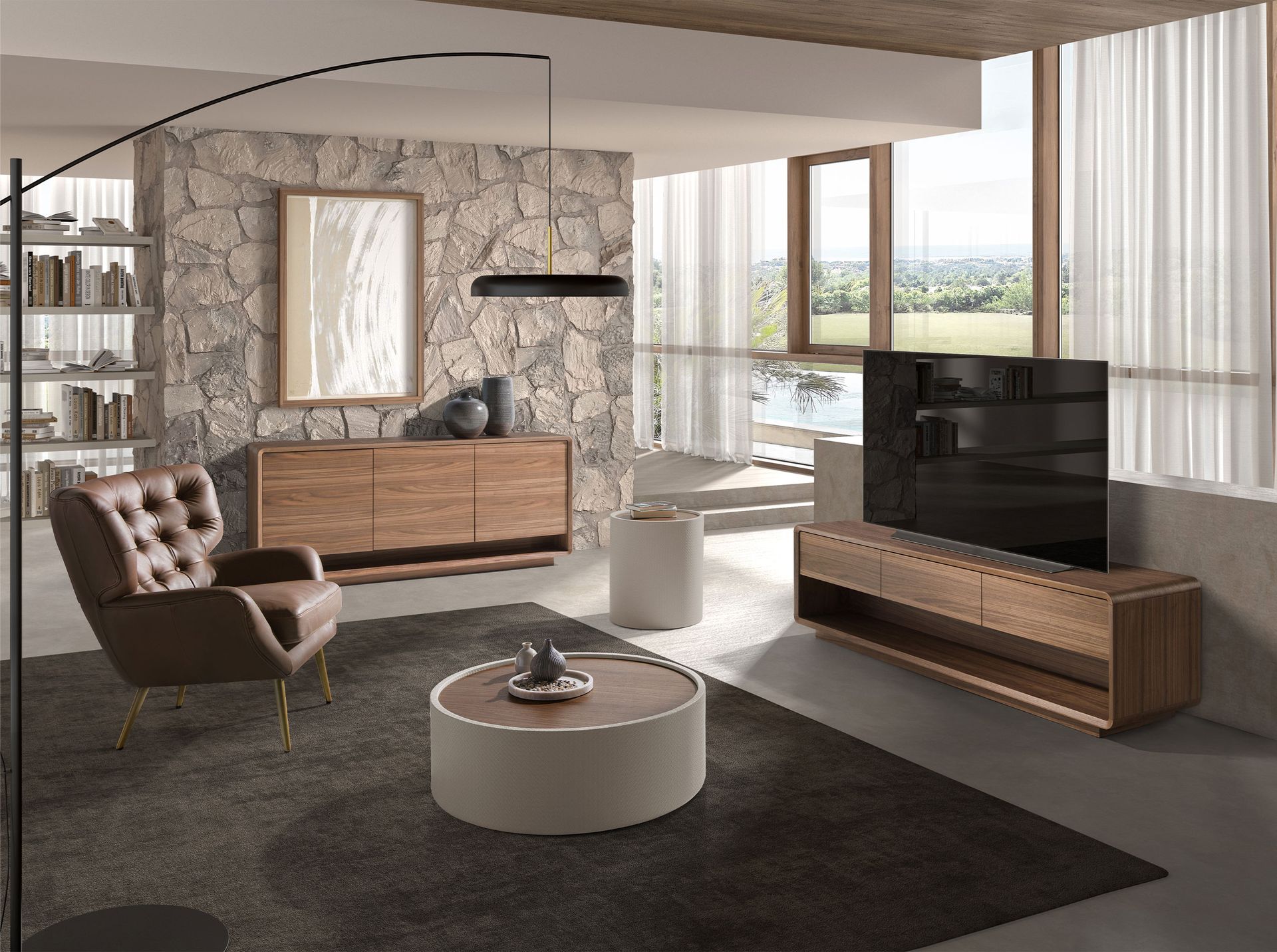 Walnut sideboard