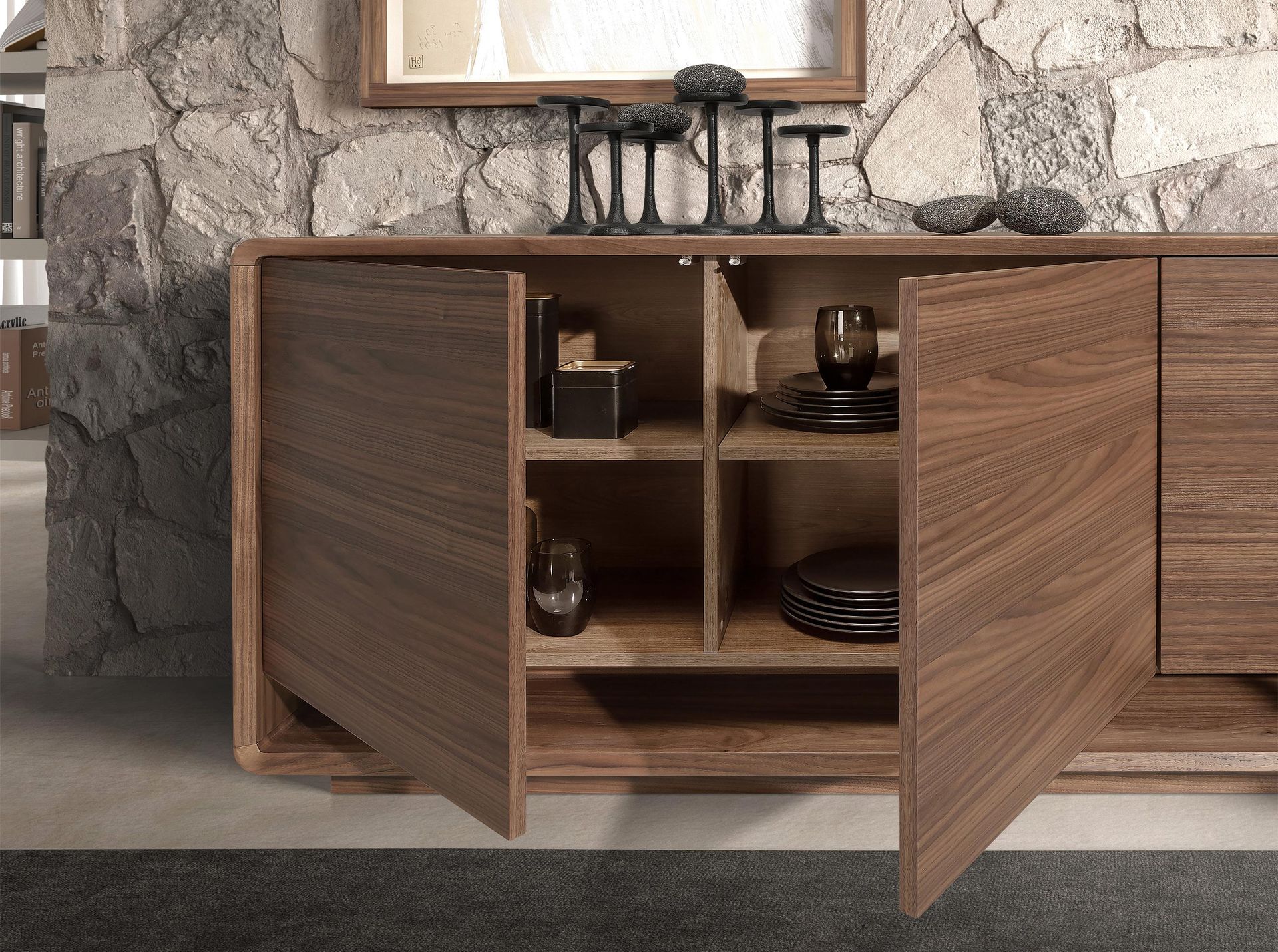 Walnut sideboard