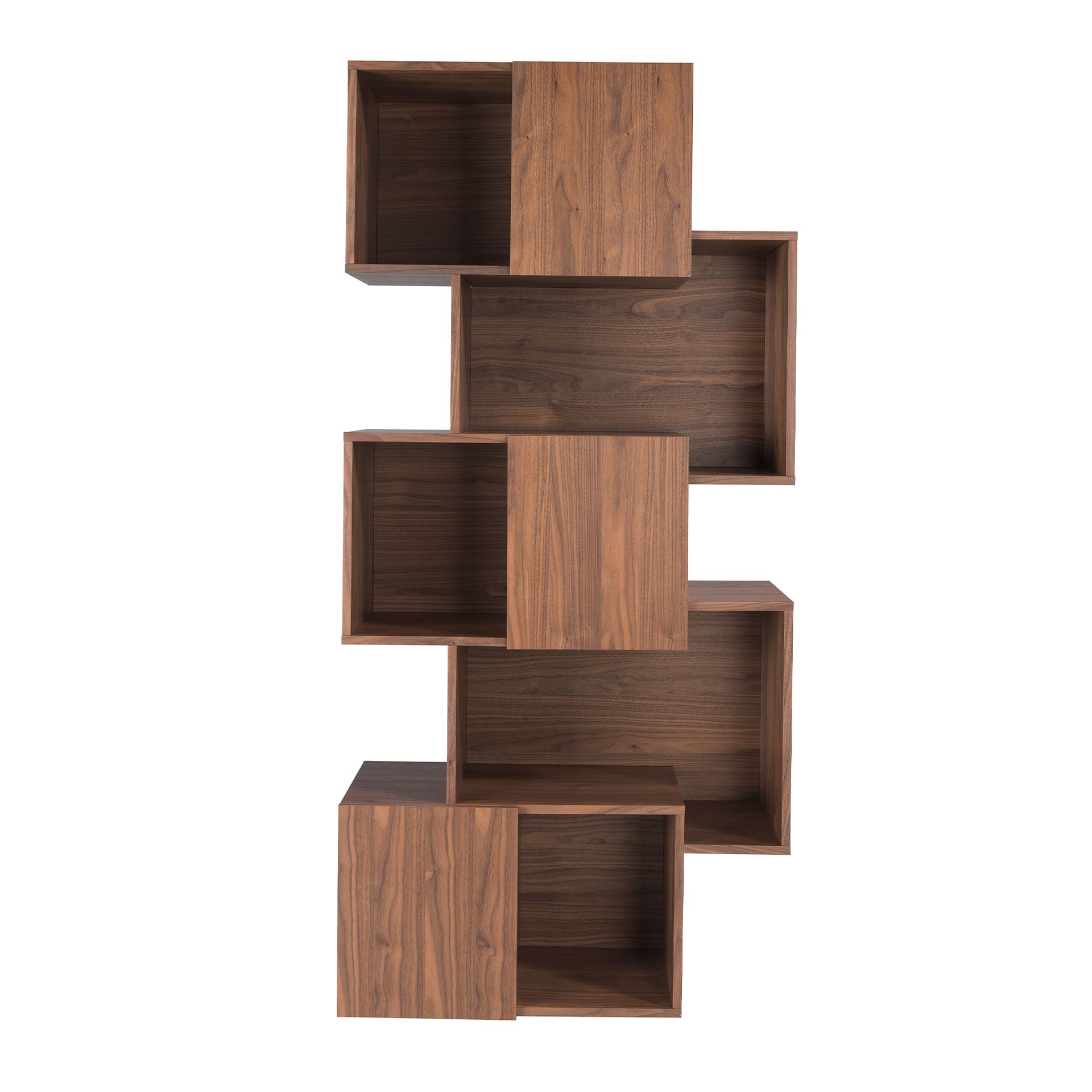 Walnut wood shelf with doors