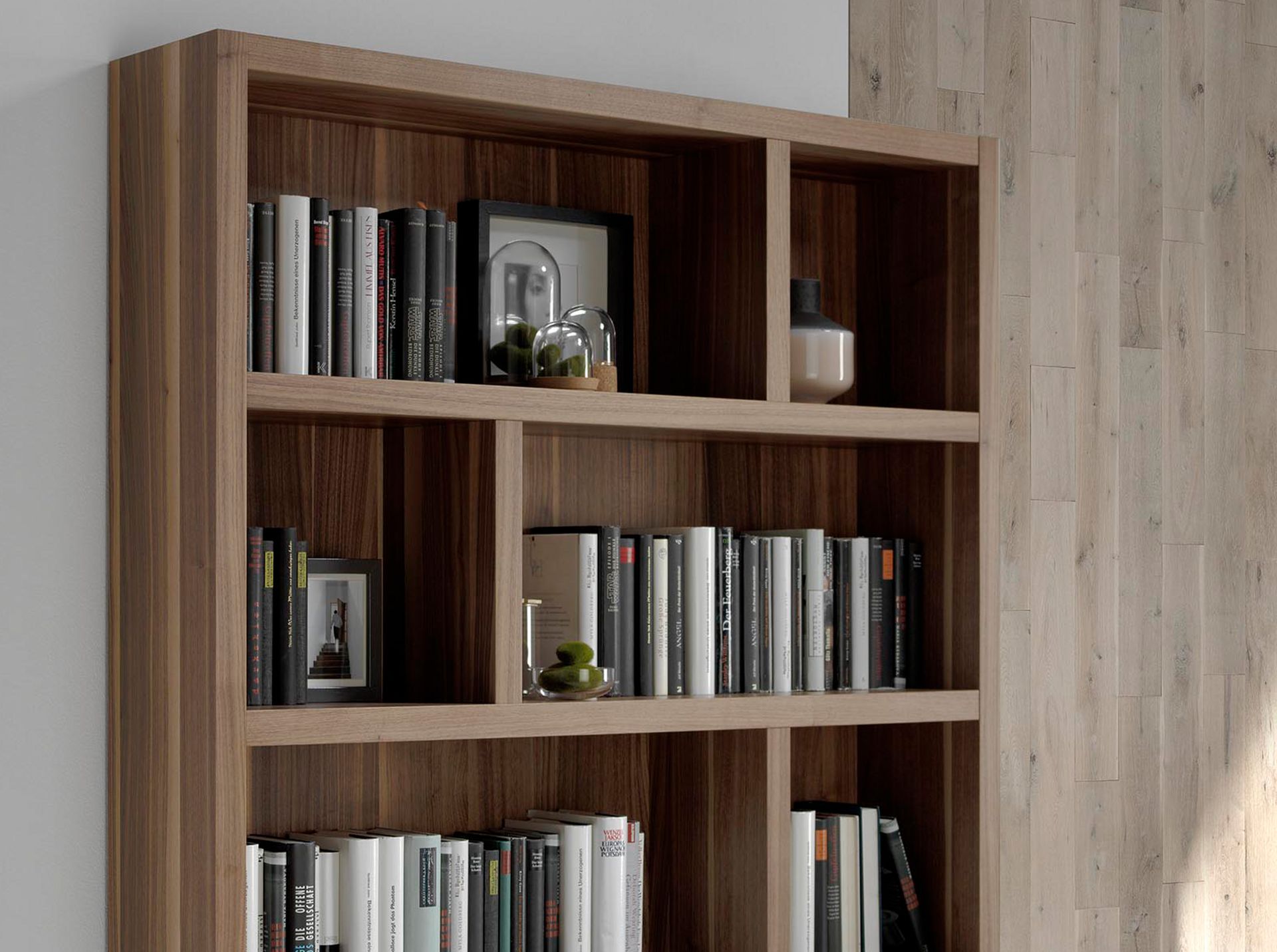 Walnut wooden shelf