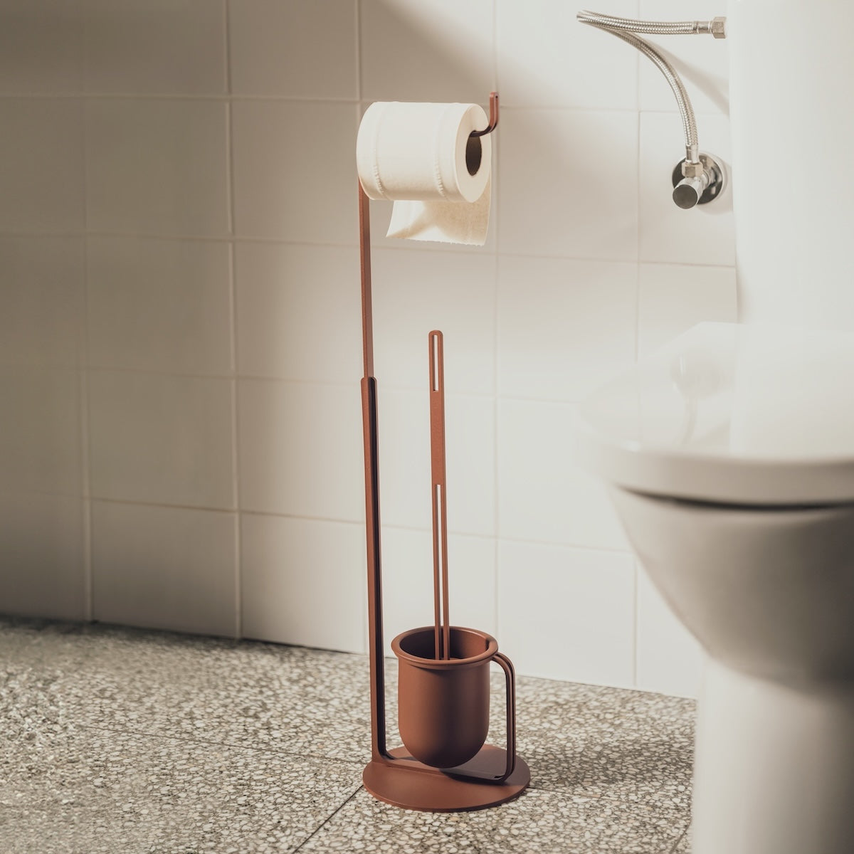 MONACO toilet butler (stand with toilet roll and brush holder)