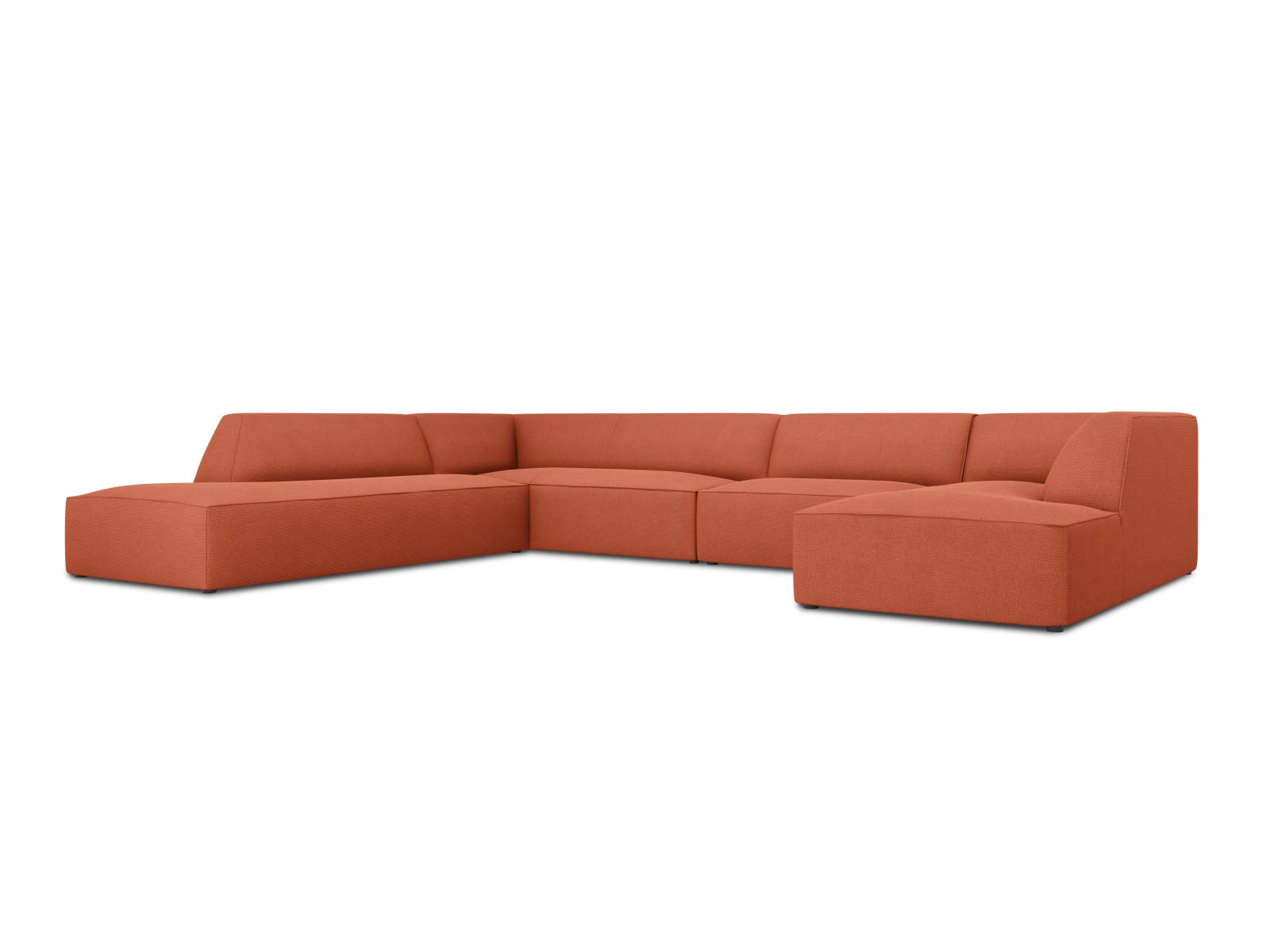 Panoramic Left Corner Sofa, "Ruby", 7 Seats, 366x273x69