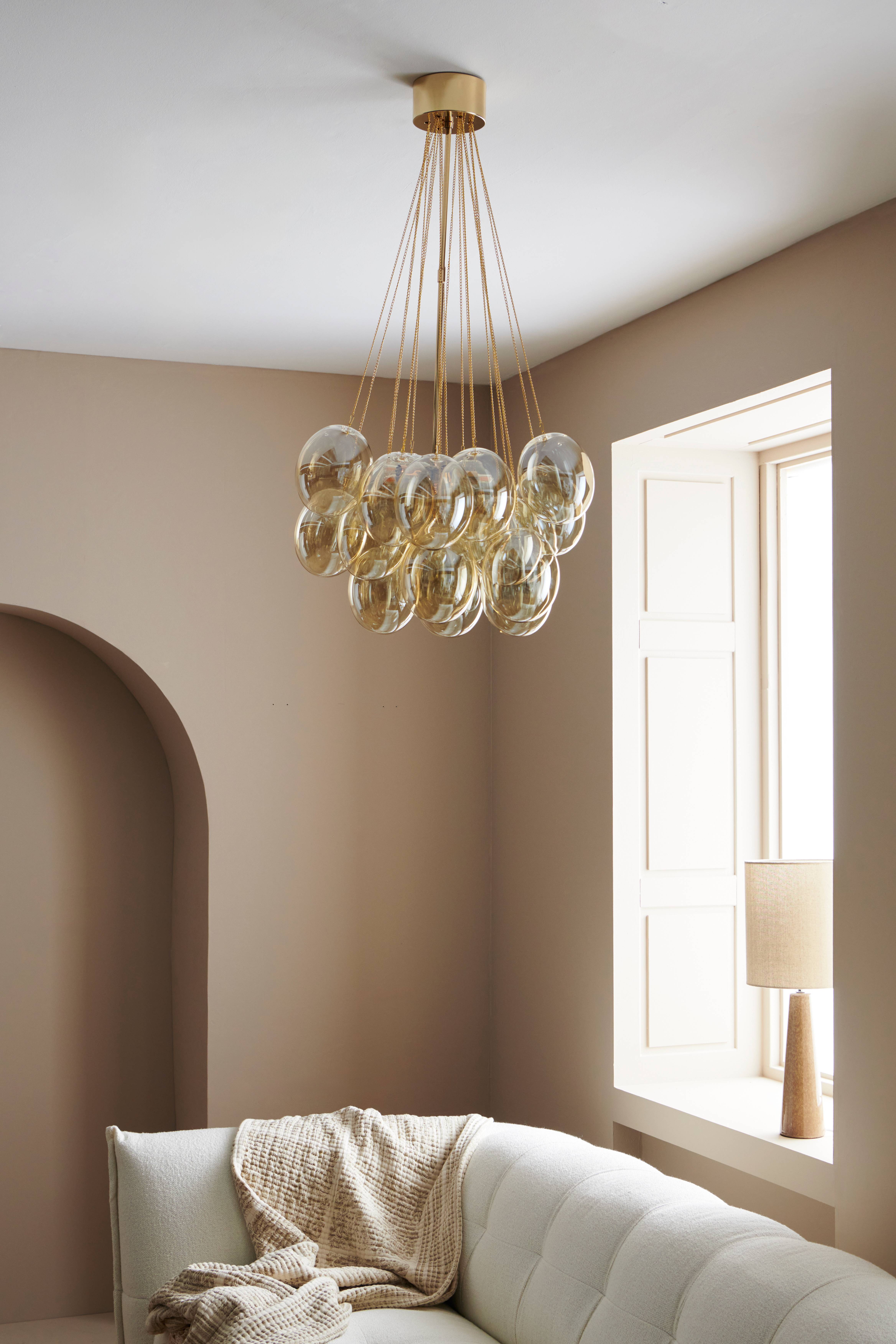 Taklampe Amber