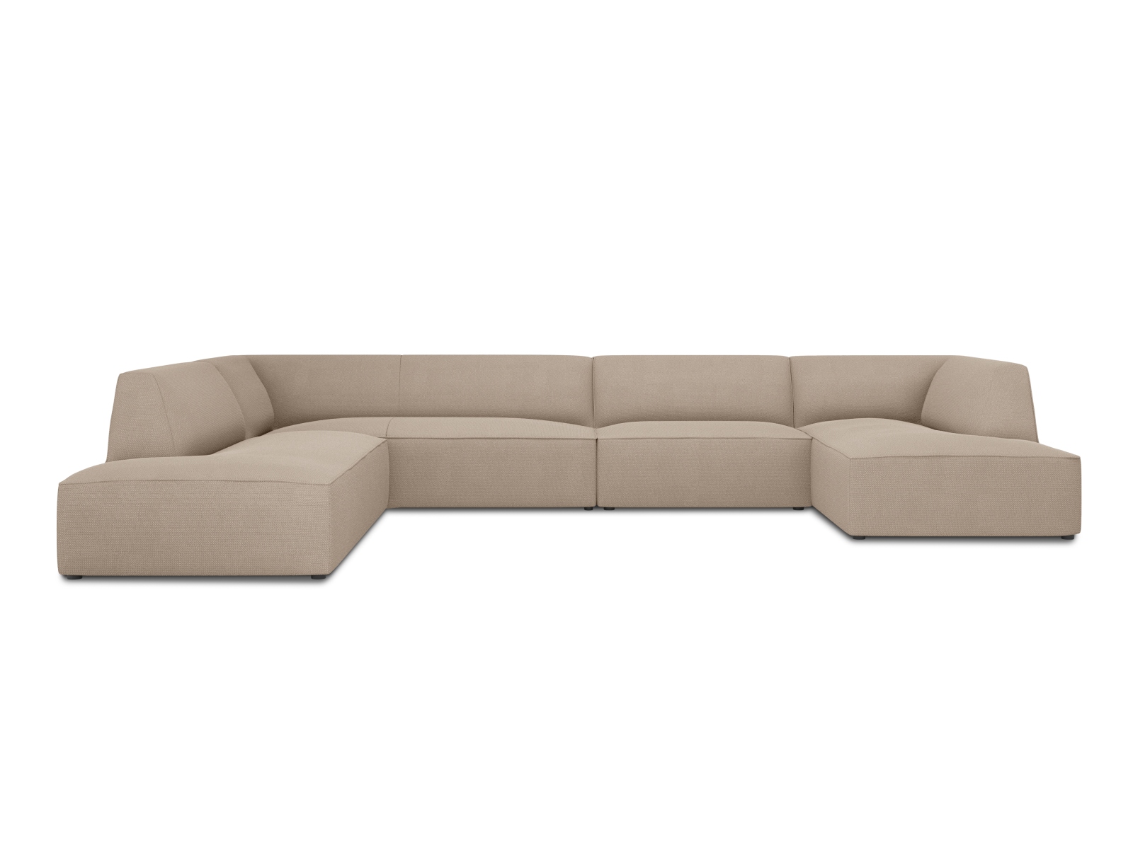 Panoramic Left Corner Sofa, "Ruby", 7 Seats, 366x273x69