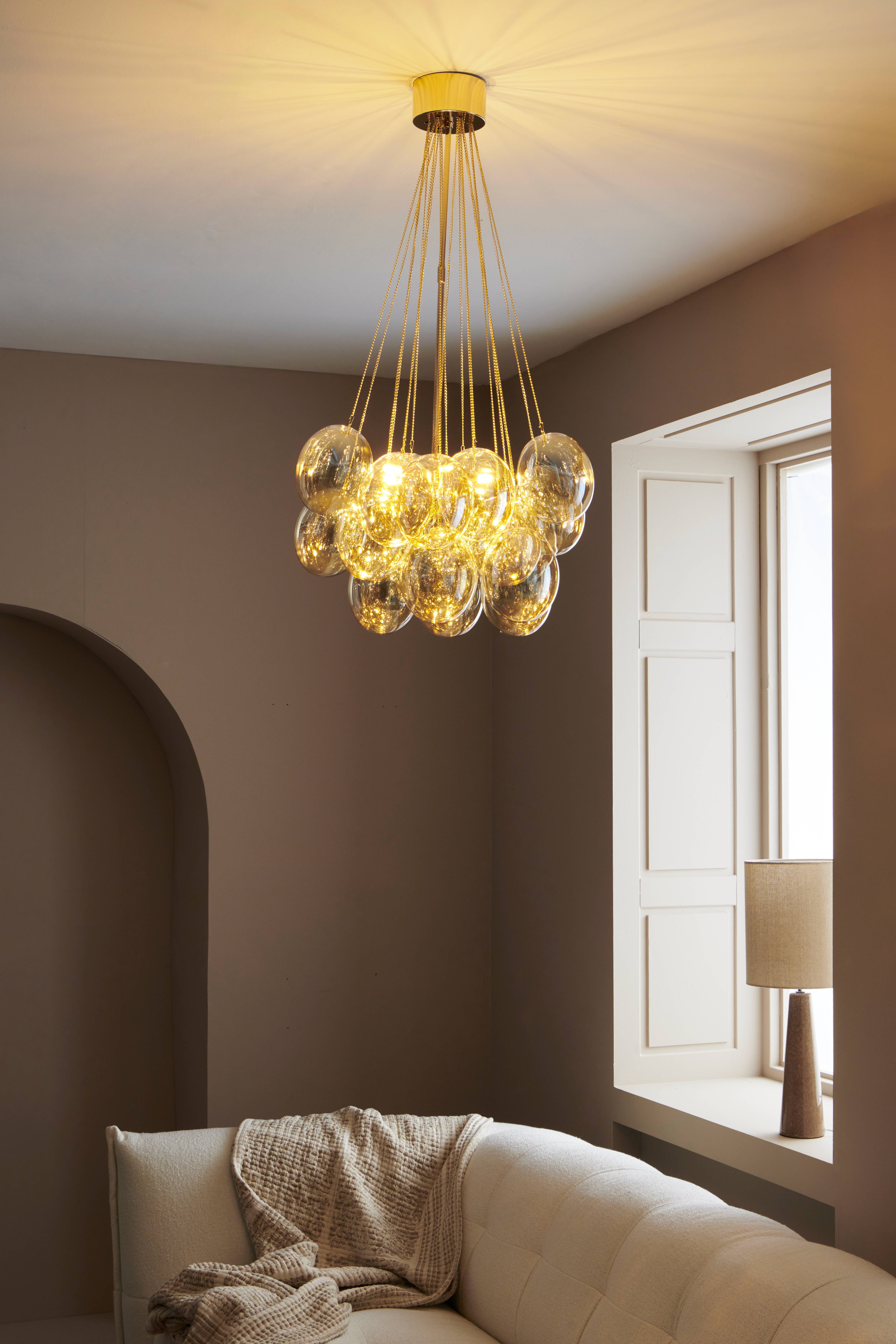 Taklampe Amber