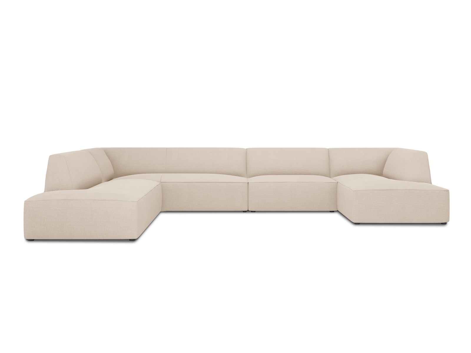 Panoramic Left Corner Sofa, "Ruby", 7 Seats, 366x273x69