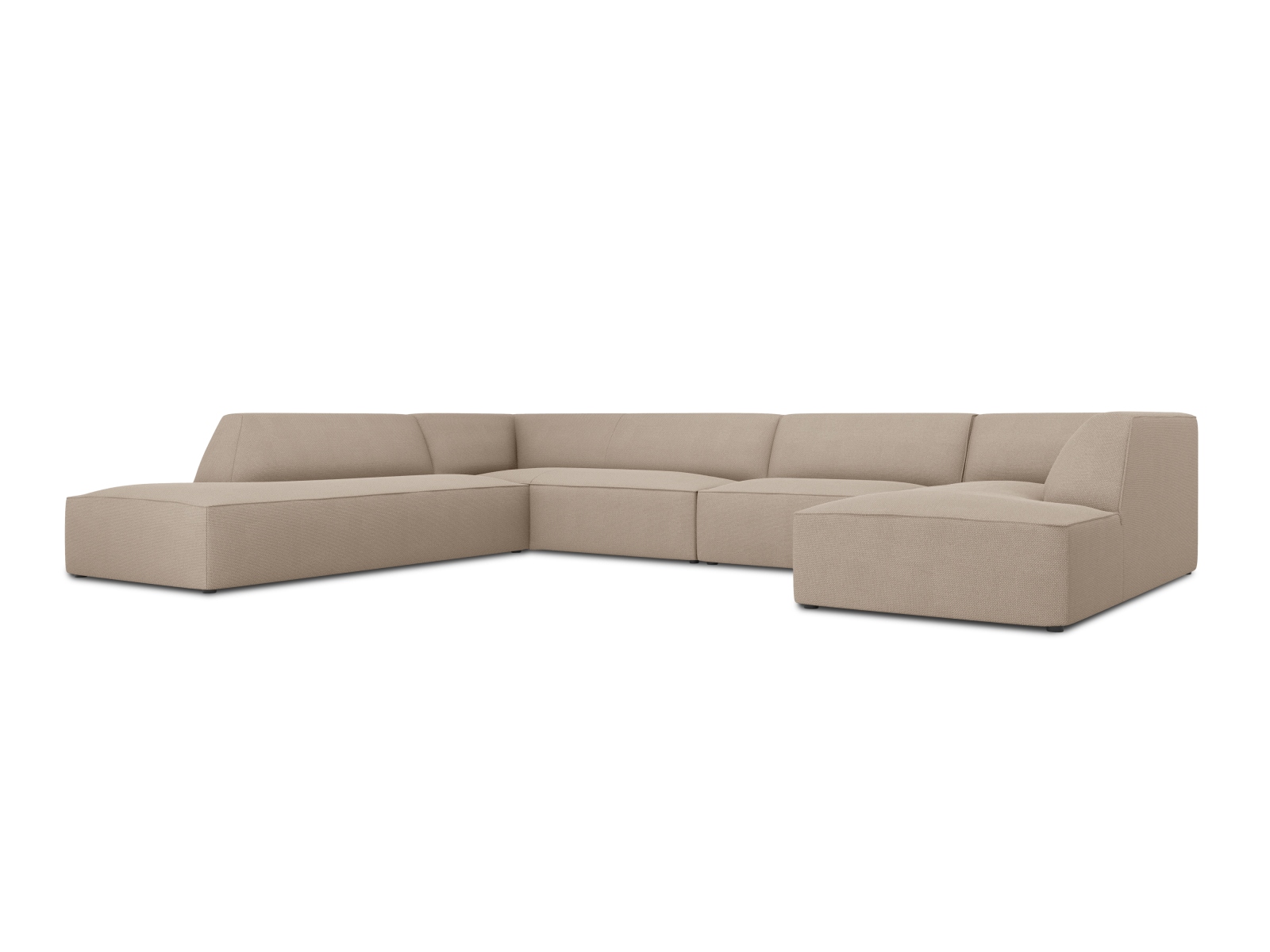 Panoramic Left Corner Sofa, "Ruby", 7 Seats, 366x273x69
