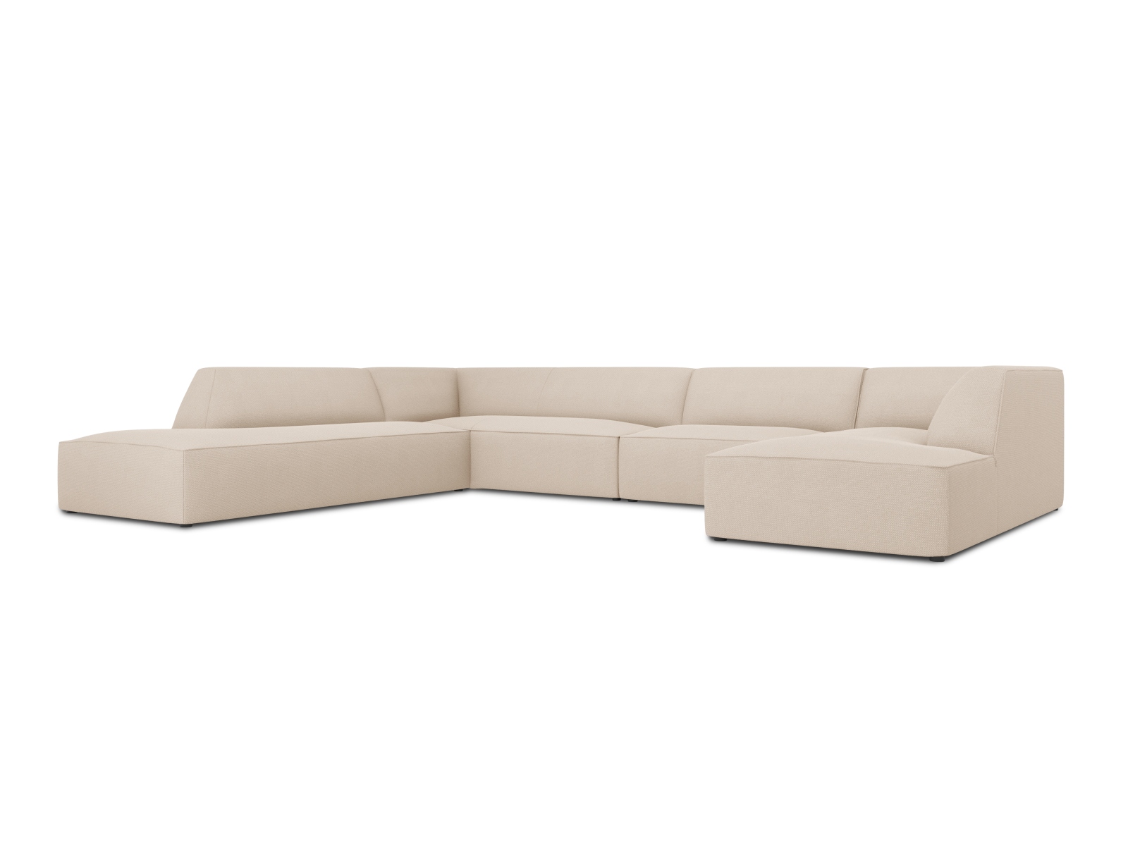 Panoramic Left Corner Sofa, "Ruby", 7 Seats, 366x273x69
