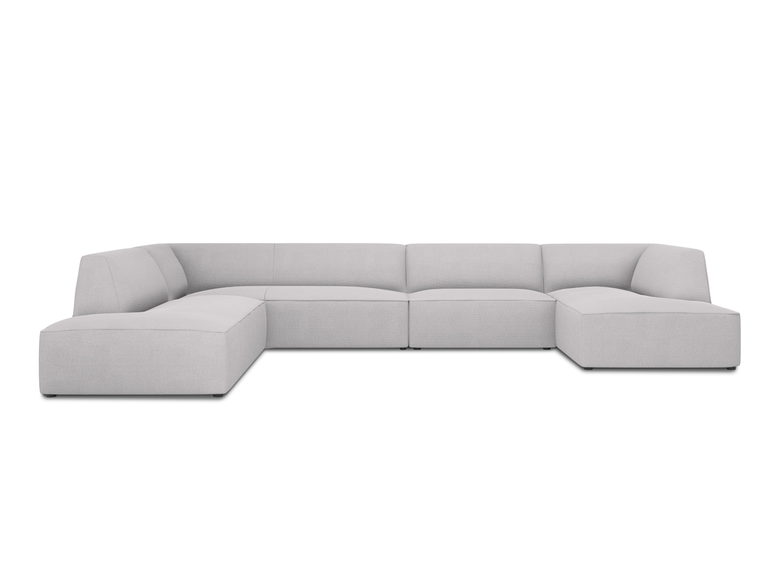 Panoramic Left Corner Sofa, "Ruby", 7 Seats, 366x273x69