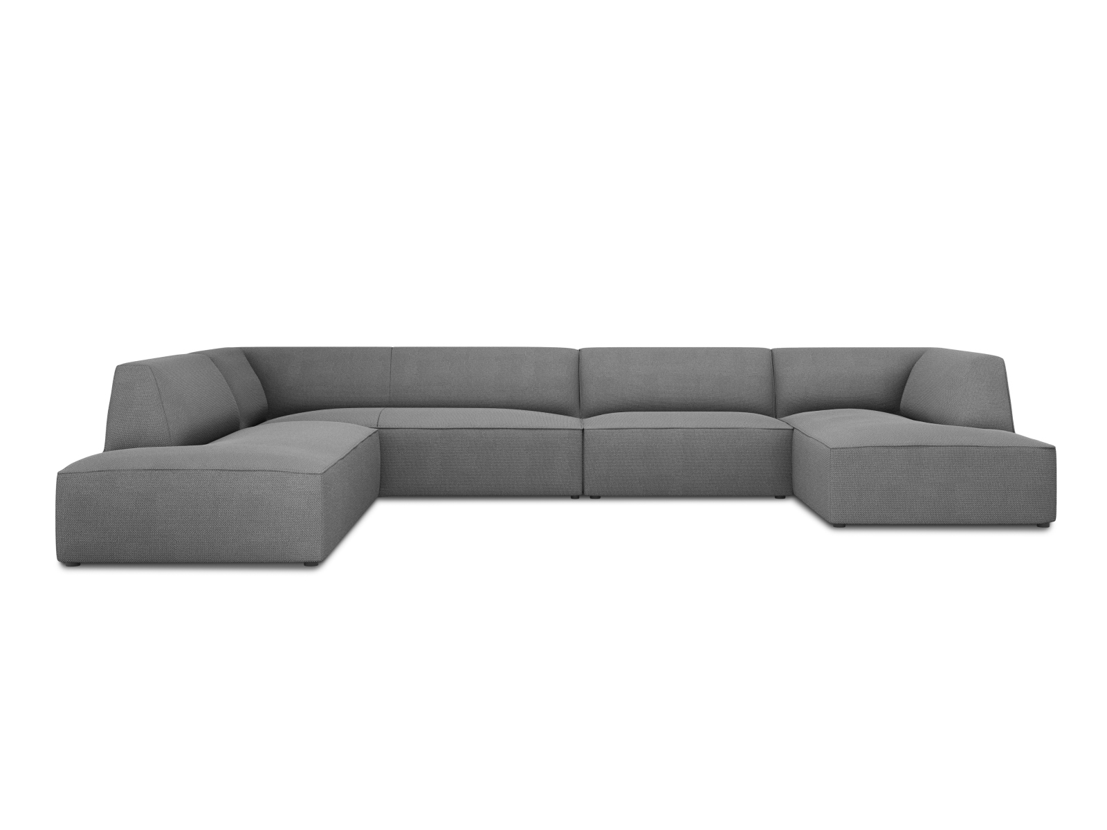 Panoramic Left Corner Sofa, "Ruby", 7 Seats, 366x273x69