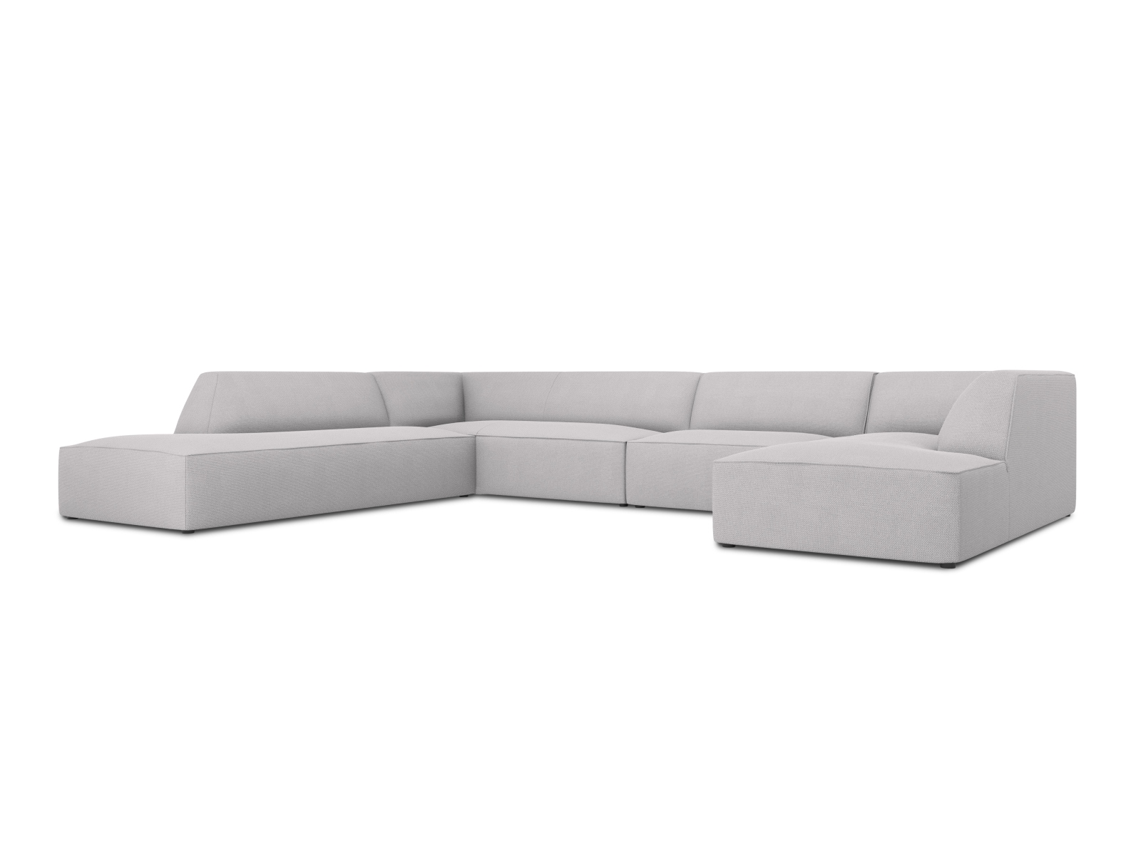 Panoramic Left Corner Sofa, "Ruby", 7 Seats, 366x273x69