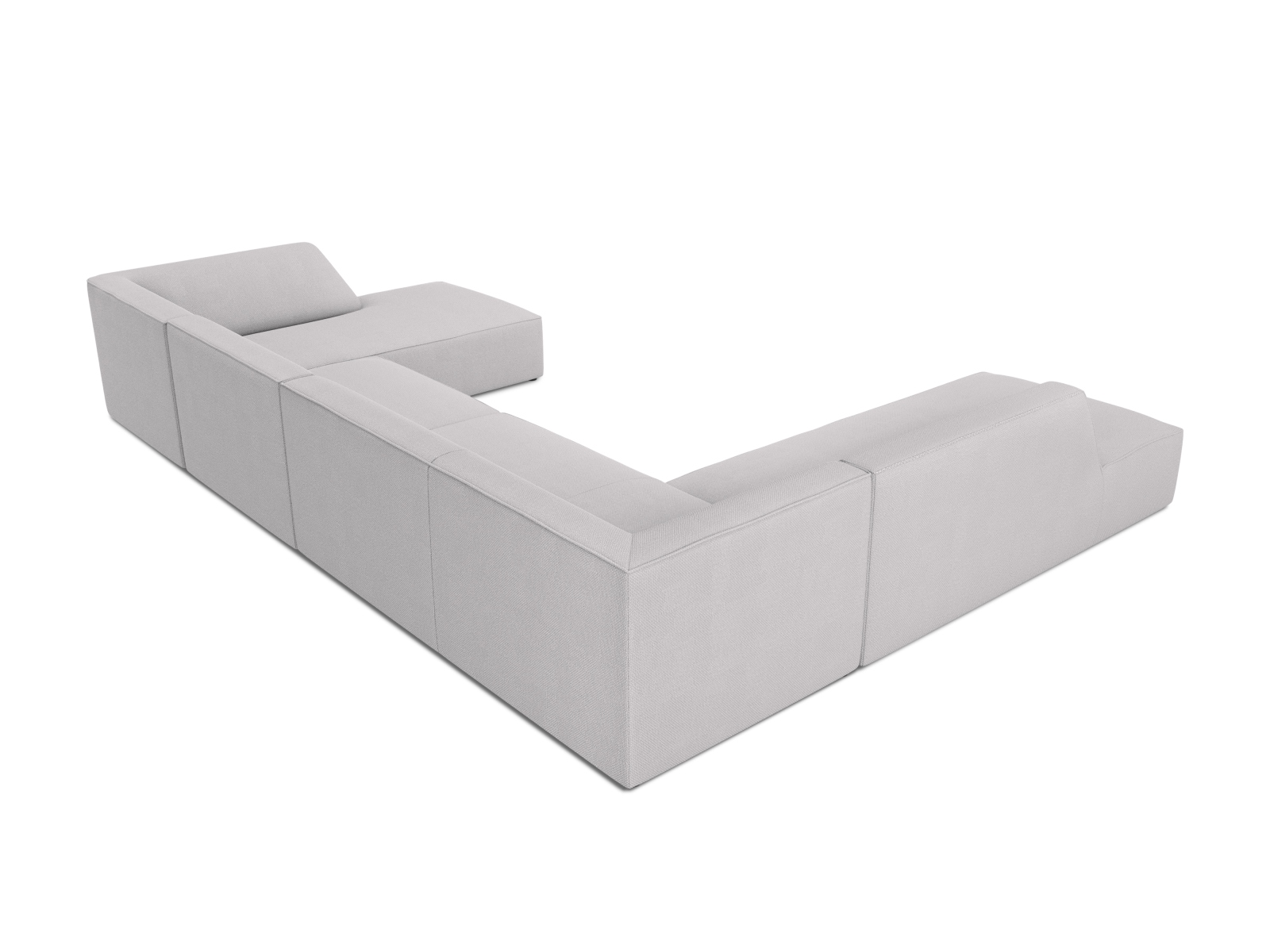 Panoramic Left Corner Sofa, "Ruby", 7 Seats, 366x273x69