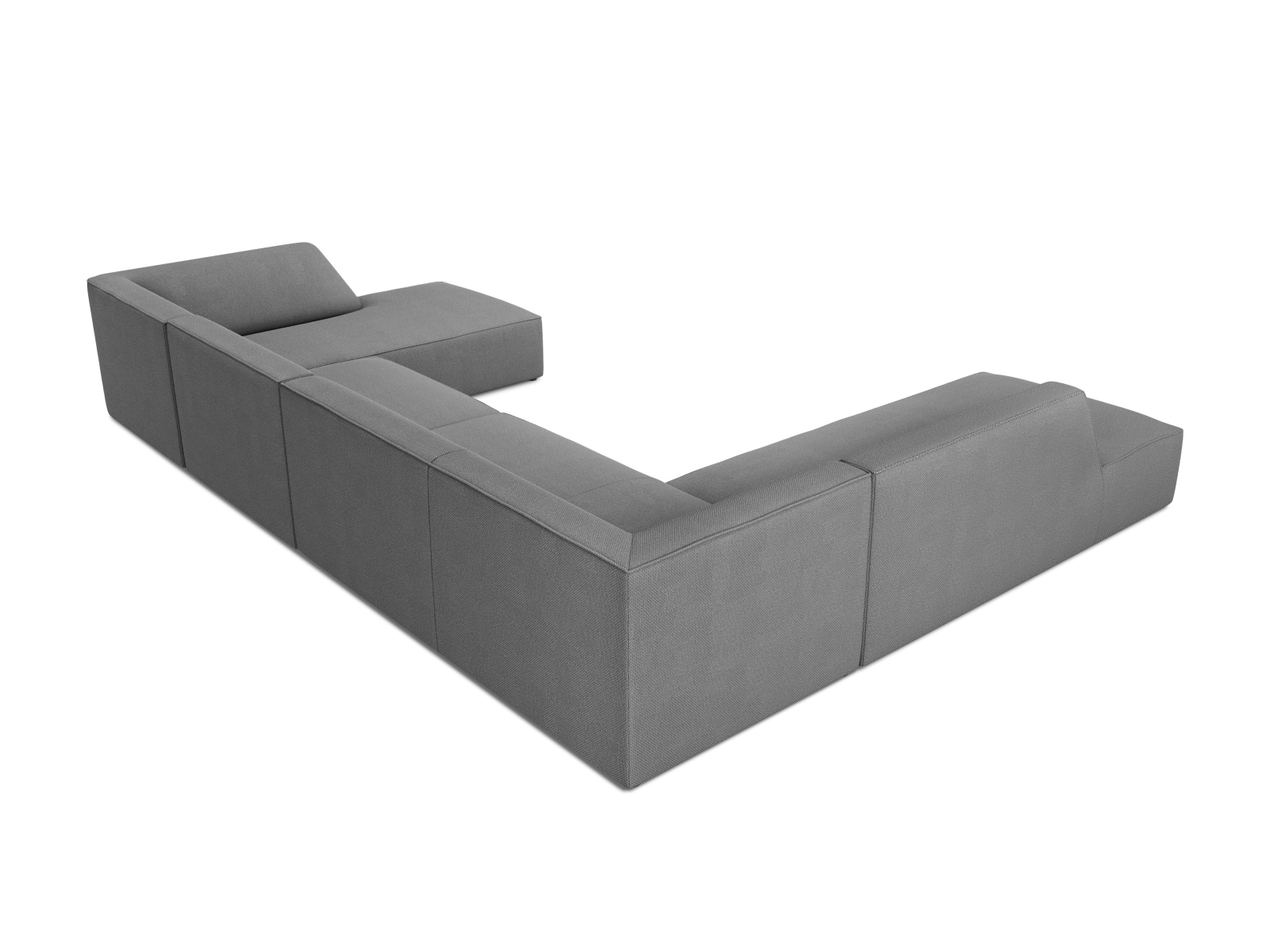 Panoramic Left Corner Sofa, "Ruby", 7 Seats, 366x273x69