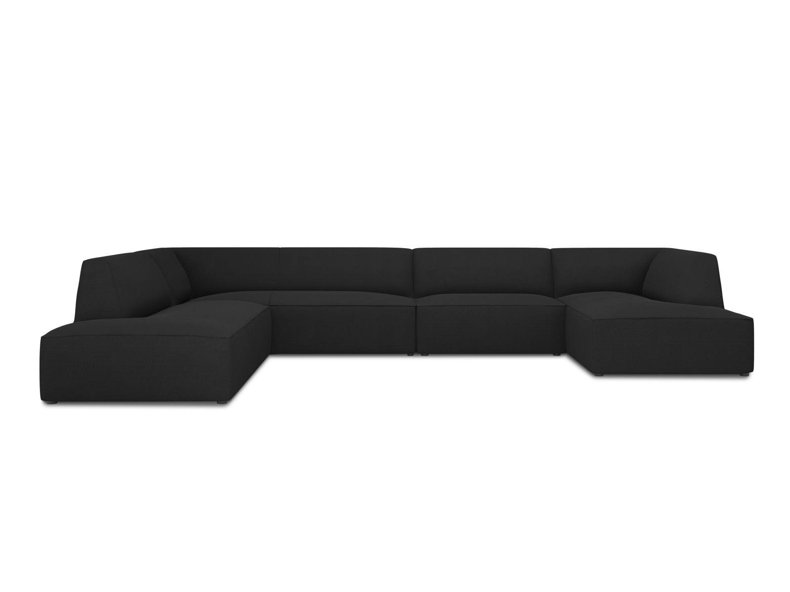 Panoramic Left Corner Sofa, "Ruby", 7 Seats, 366x273x69